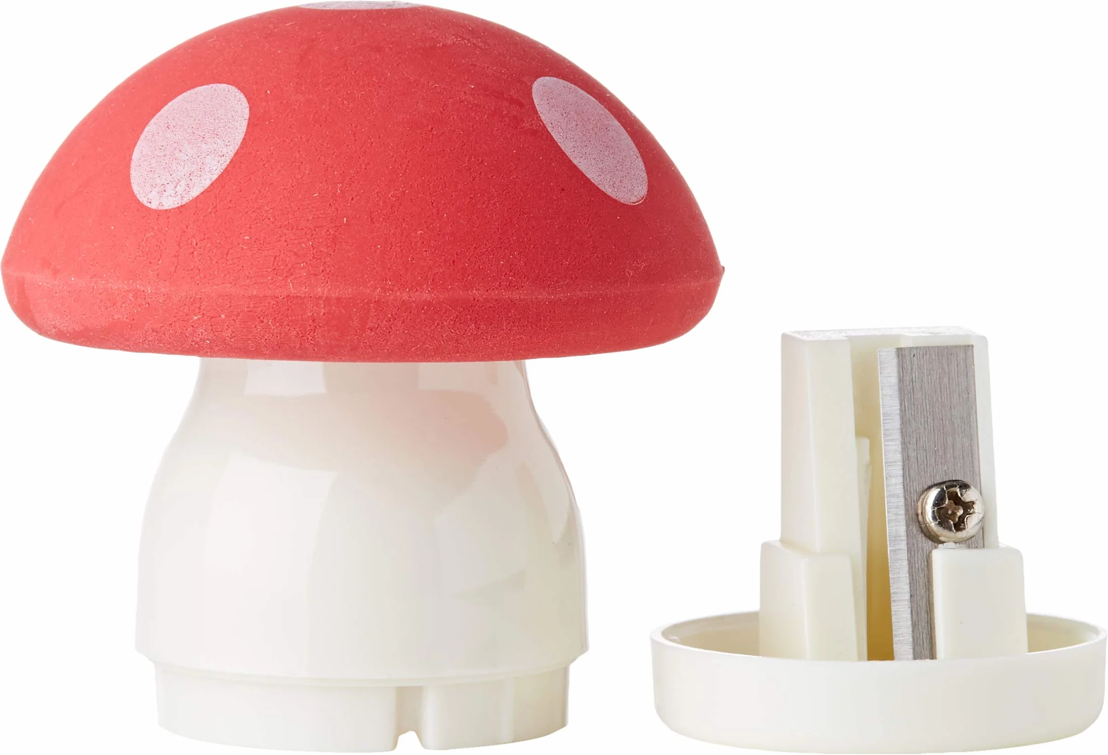 Legami Gomma con Temperino Magic Mushroom 0,4x5 cm Versione Rossa