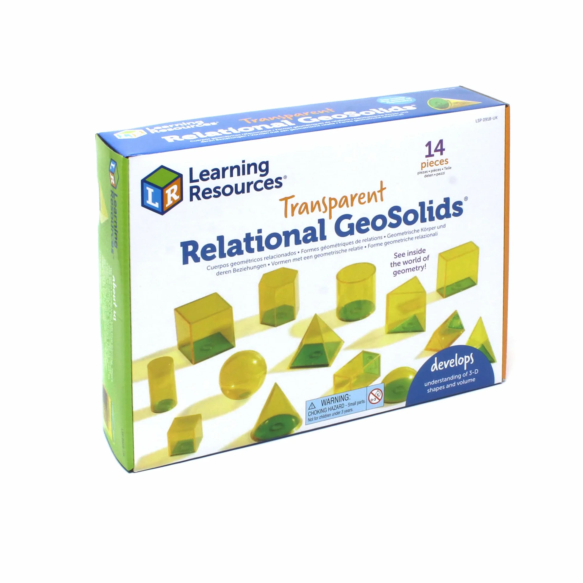 Learning Resources GeoSolids Forme 3D Matematica Volumi Bambini 8+