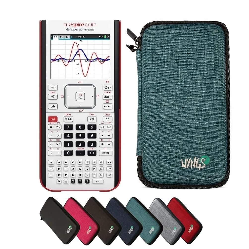 CALCUSO Pacchetto Base turchese con Calcolatrice TI Nspire CX II-T