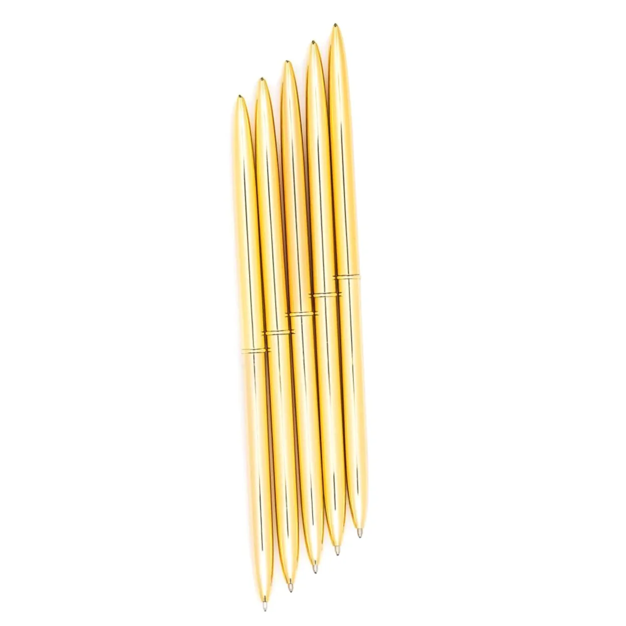 TEHAUX 18pezzi Penne Sfera Metallo Con Testa Doppia Penne Leggere Con Inchiostro Blu Per Cancelleria Scolastica e Ufficio Oro