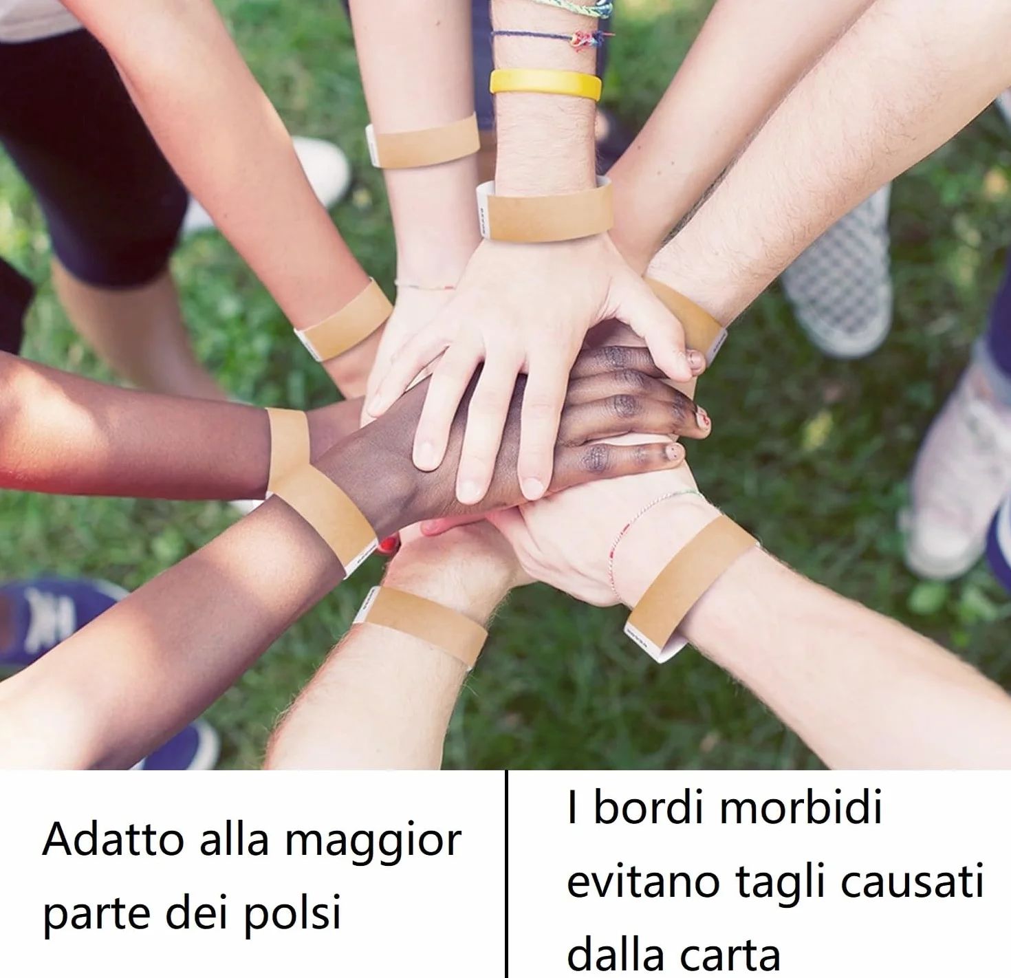 Braccialetti Carta Eventi Impermeabili 400 Pezzi Identificazione Discoteca Feste