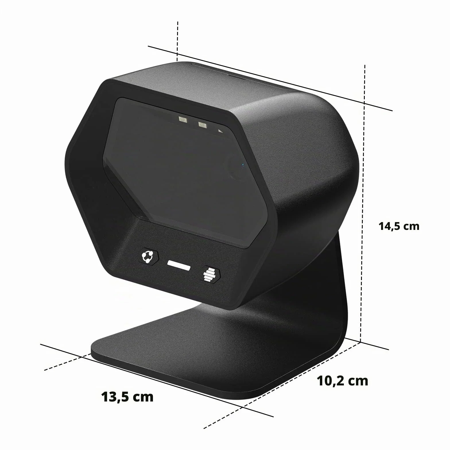 NETUM 1D 2D QR Scanner vivavoce USB Barcode Scanner Omnidirezionale Wired Lettore di codici a barre per Mobile Pagamento Computer Screen Scan Support PDF417, Securpharm Code(matrice dati) NT-2050