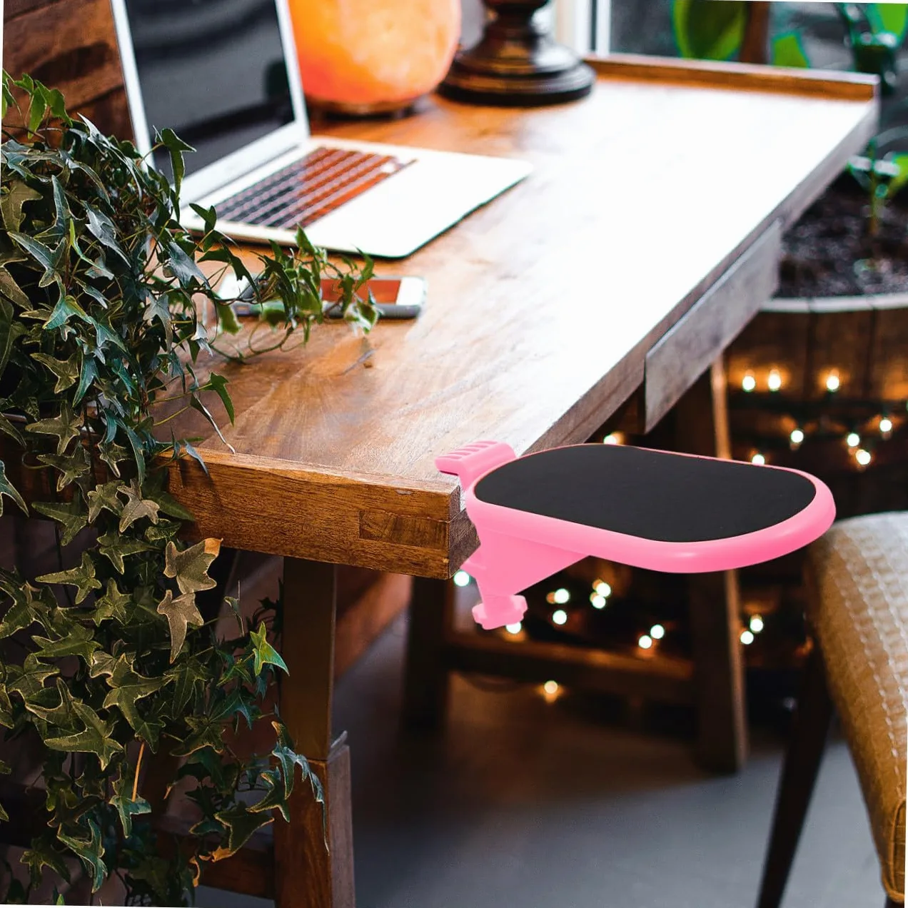 Poggia Polsi per Tastiera Ergonomico in Eva, Antiscivolo Rosa | Supporto Portatile per Computer, Riduce la Fatica della Mano, Adatto a Casa e Caffè