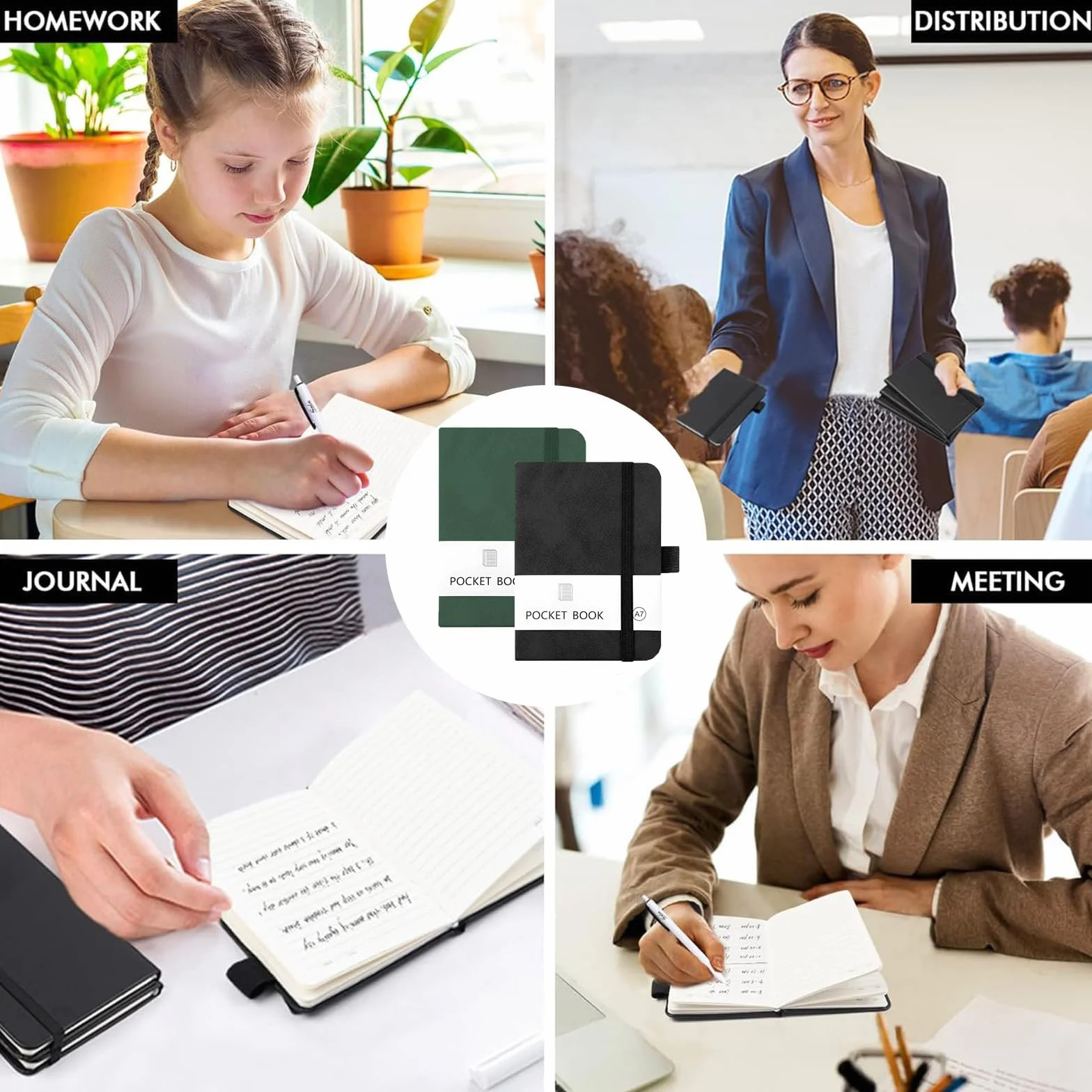 Taccuino A7 25 PCS Mini Taccuino Tascabile a Righe Quaderno per Scuola Lavoro Viaggi