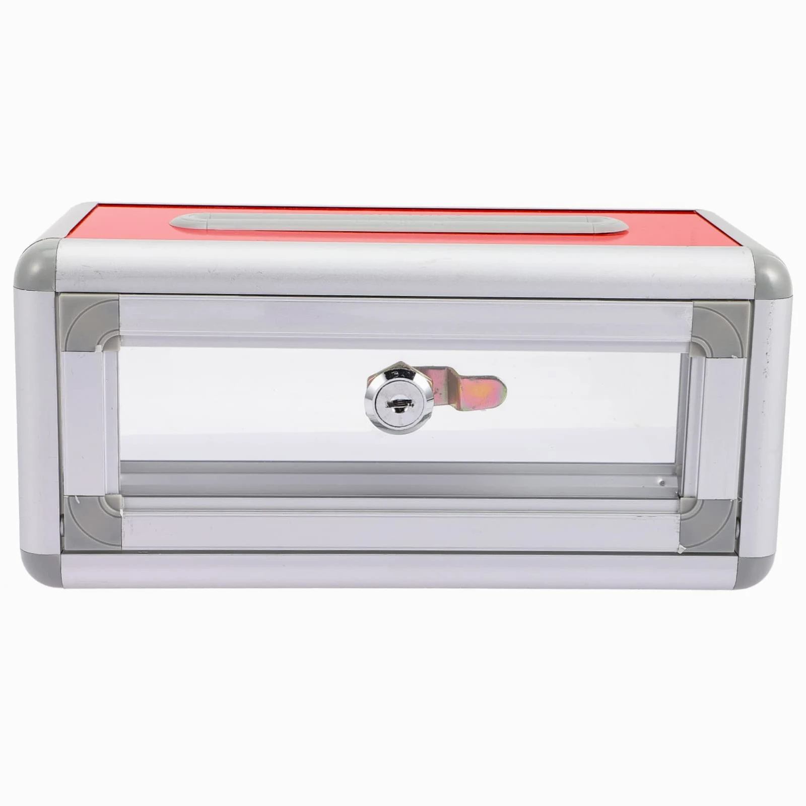 Porta Biglietti da Visita Trasparente in Plastica Rigida Organizer 9.8x4.7x4.7 Pollici per Ufficio e Viaggi Struttura Robusta