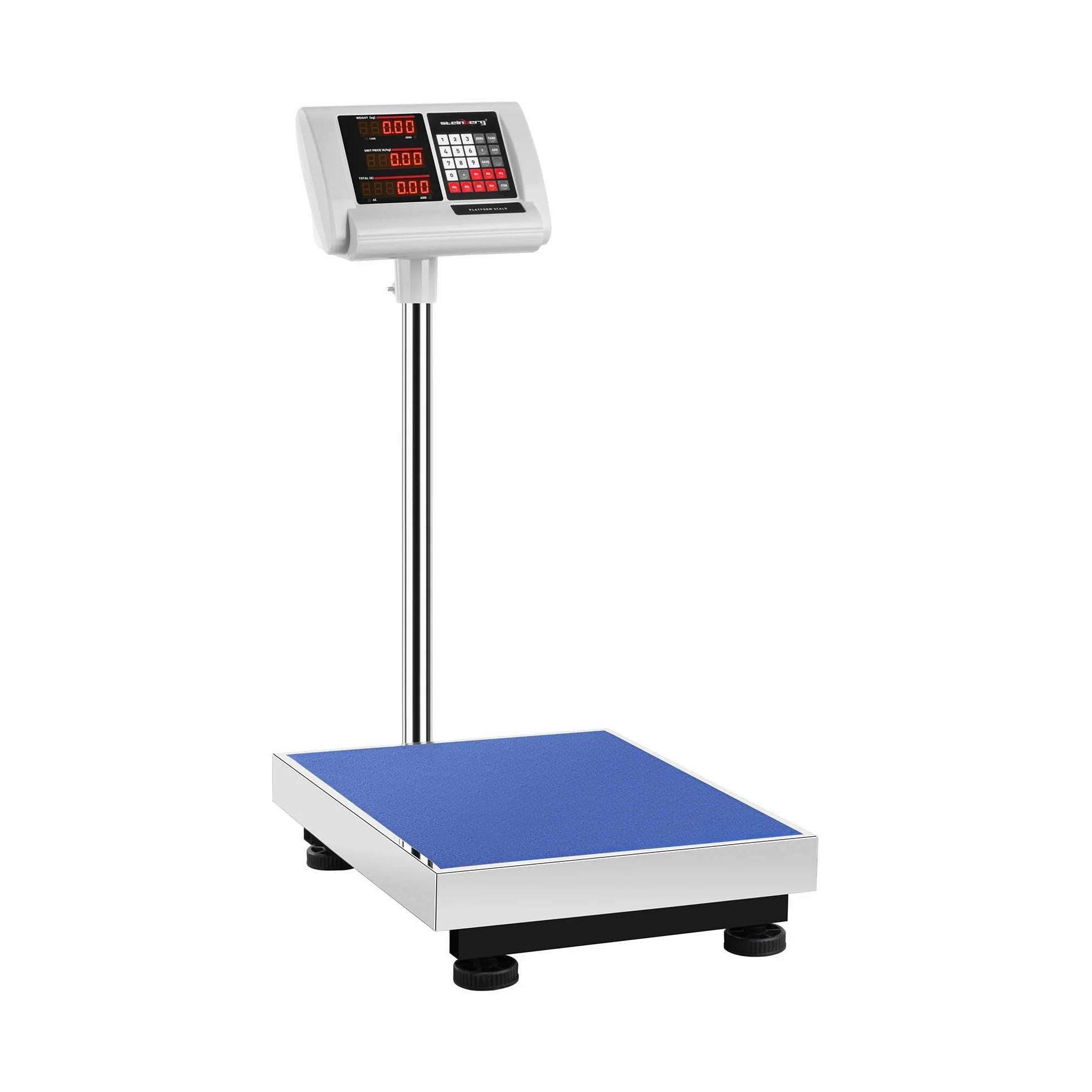 Steinberg Systems Bilancia a piattaforma Pesapacchi Professionale SBS-PF-150/10A 230 V 150 kg 10 g Acciaio Inox