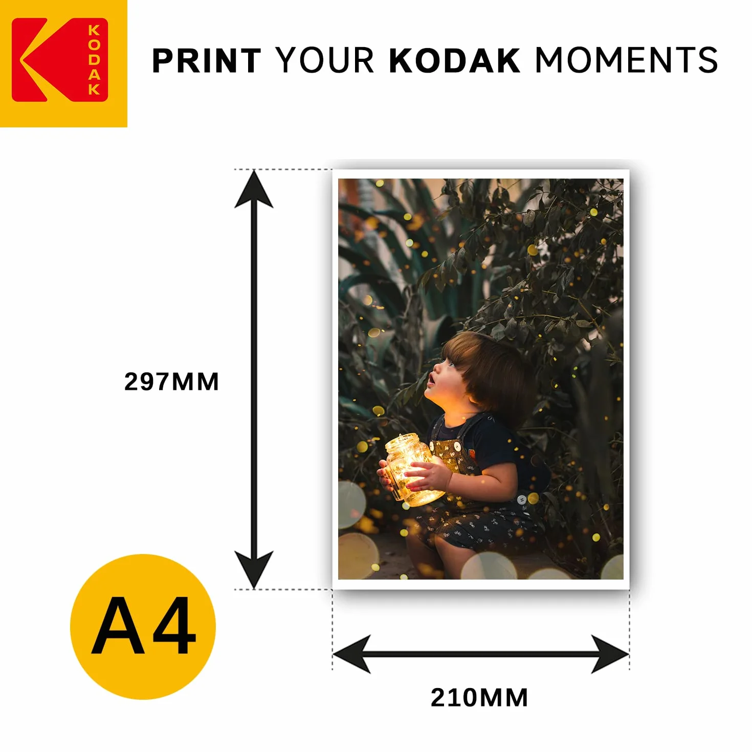 Carta Fotografica Testurizzata KODAK Fine Art A4 20 Fogli 210 gsm Opaca