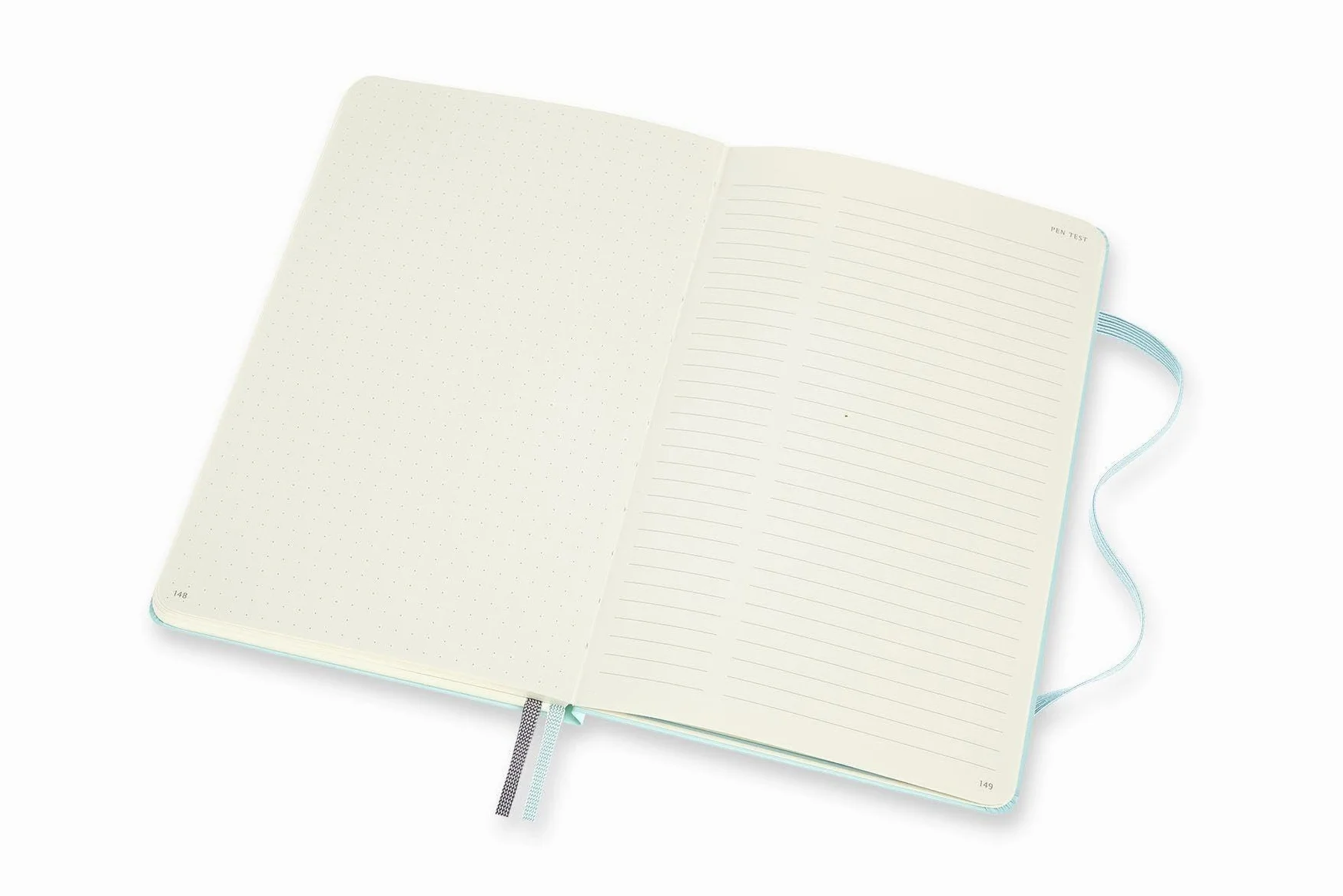Moleskine, Taccuino Bullet Collezione Art, Blocco da Disegno, Quaderno da Disegno, Pagine Bianche o a Righe, Copertina Rigida, Formato Grande 13x21 cm, Colore Acquamarina