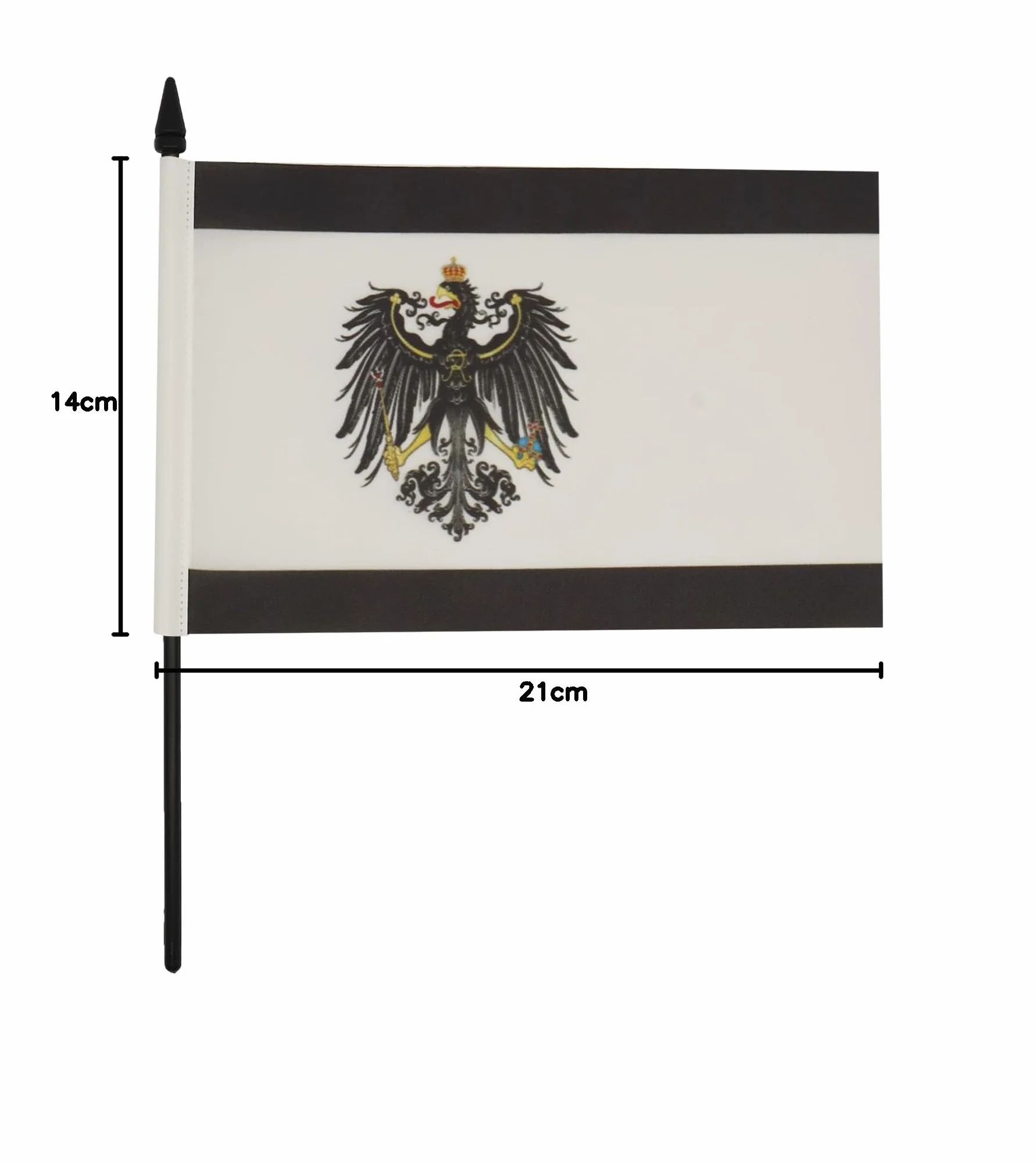 AZ FLAG Bandiera Da Tavolo Regno Di Prussia 1701-1918 21x14 cm