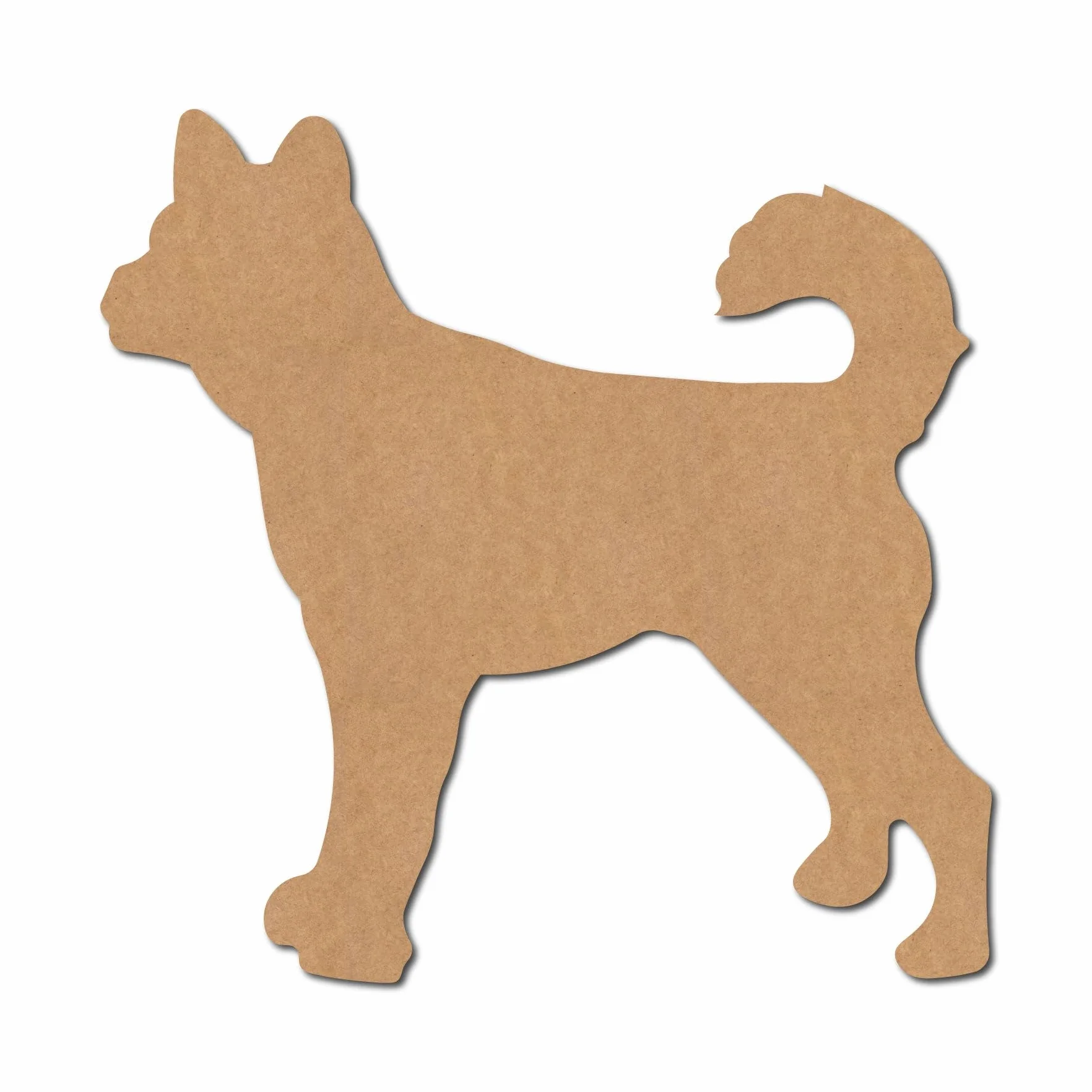 Sagome a forma di cane 4 MDF compensato tagliate laser scrapbooking biglietti fai da te