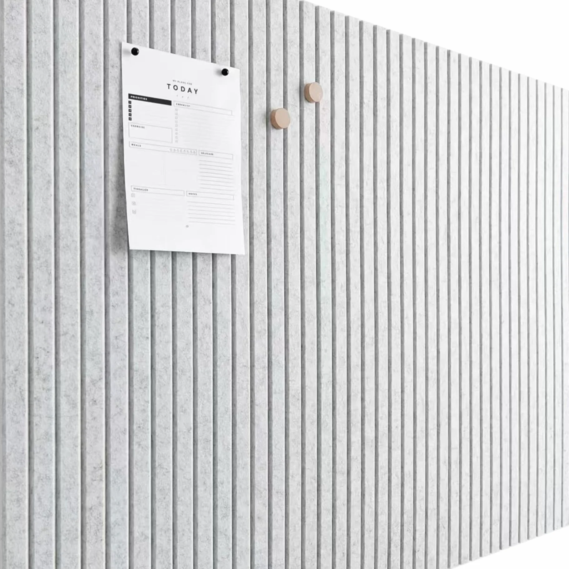 bacheca in sughero per pareti, bacheca in feltro da 12 x 12 pollici per la casa, la cucina, scuola, l'ufficio, parete decorativa fai da te, grigio chiaro pezzi.