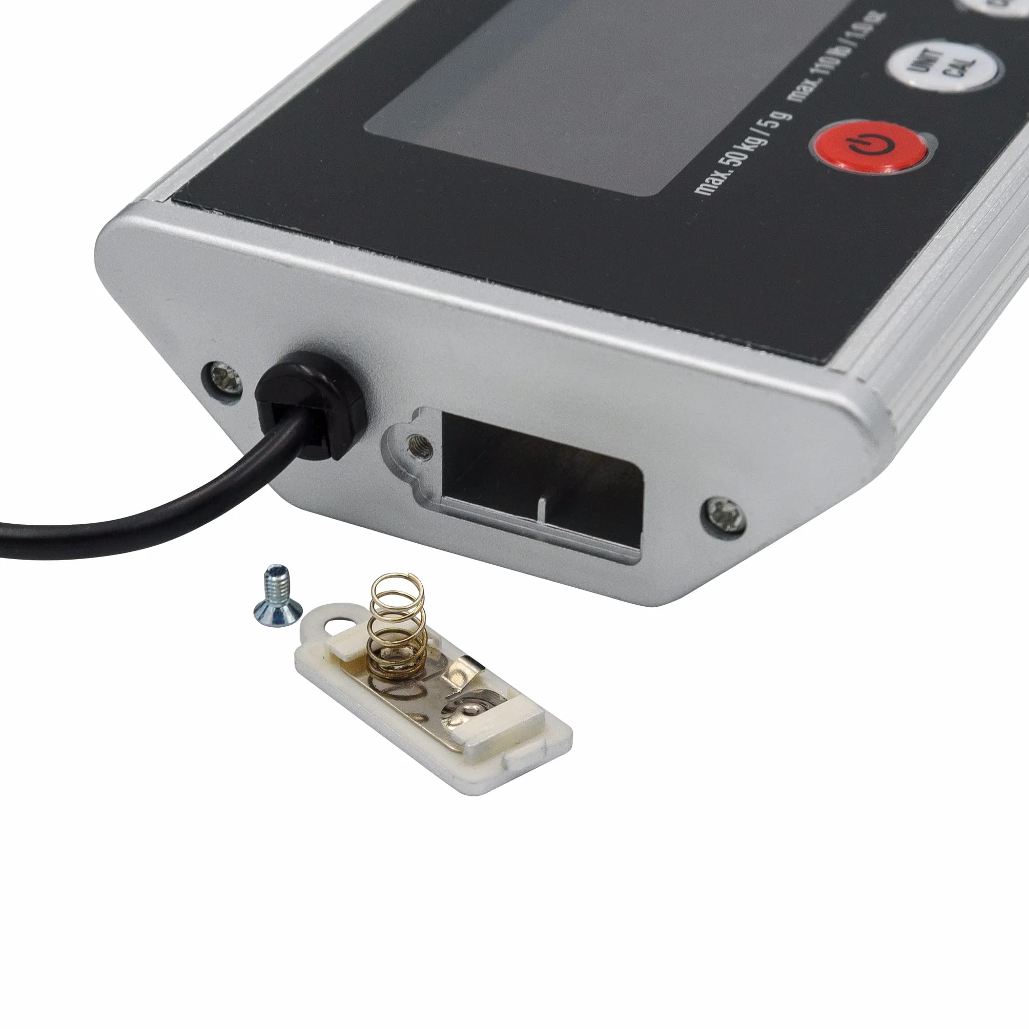 Bilancia per pacchi 50 Plus 50 kg/5 g incl. alimentatore di rete, argento/nero