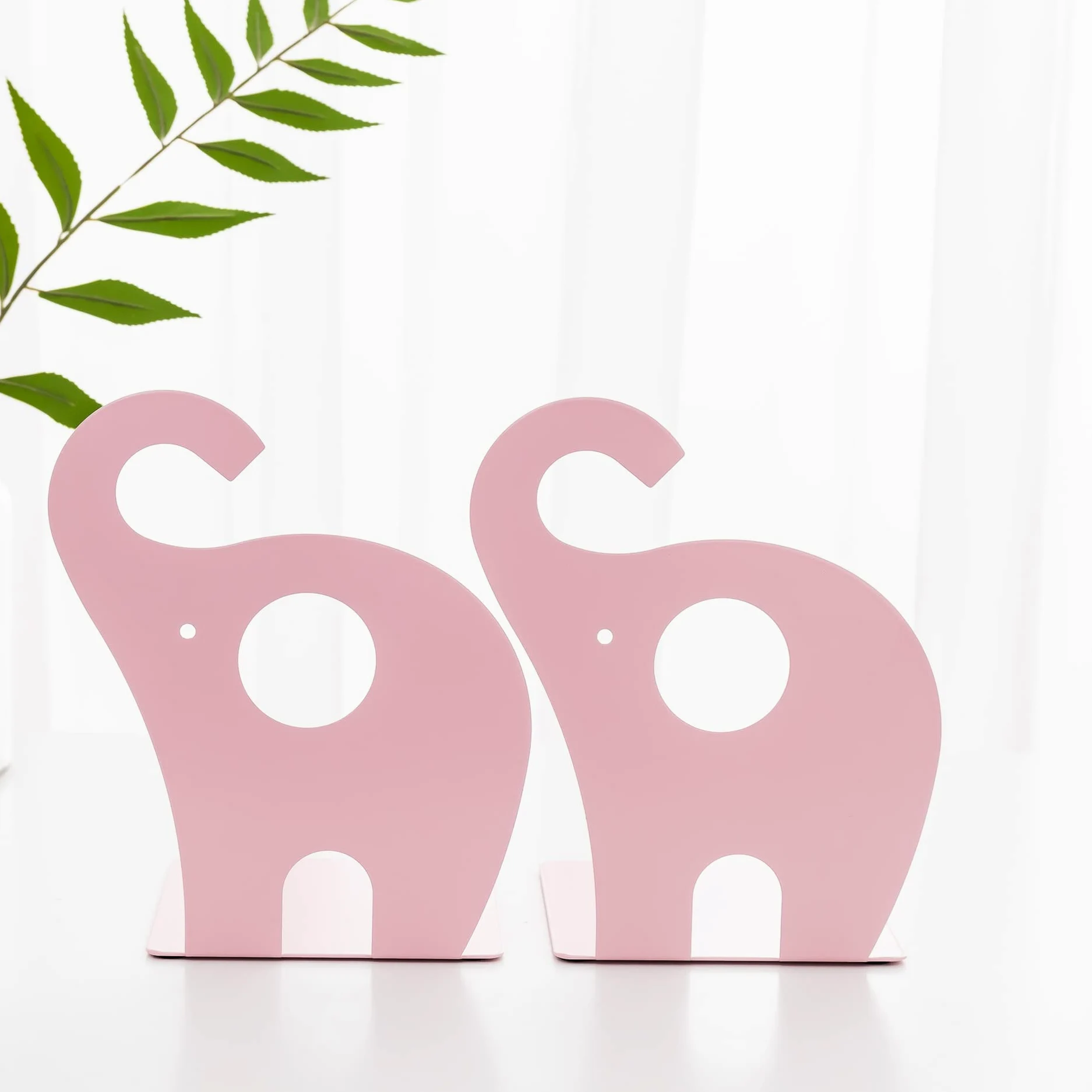 Reggi Libri, Fermalibri 1 Paio Di Simpatici Cartoni Animati A Forma Animale Fermalibri Regalo E Materiale Scolastico In Metallo Decorazione Leggio Ufficio Casa Scrivania(Pink)