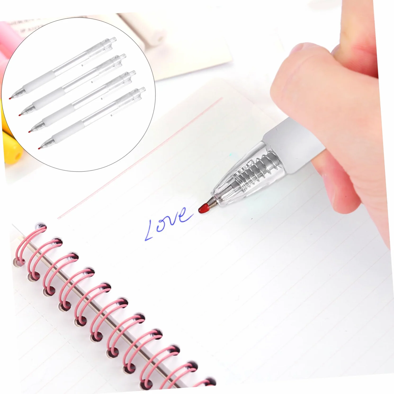 Lurrose 3 Set Di Penne A Sfera A Scatto Da 0 5 Mm Penne A Scatto Retrattili Articoli Di Cancelleria Per Studenti Penne Per Insegnanti Studenti Impiegati 12 Pezzi * 3