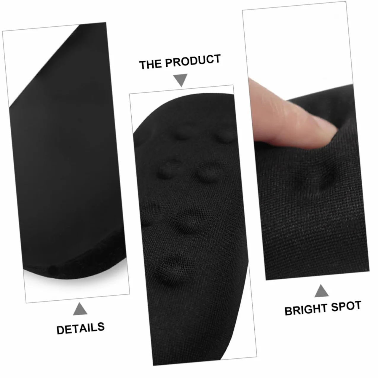 Angoily 3 Pezzi Tappetino Ergonomico per Poggiapolsi per Memory Foam con per Ufficio Comfort per Lavoratori e Gamer Antiscivolo e Resistente