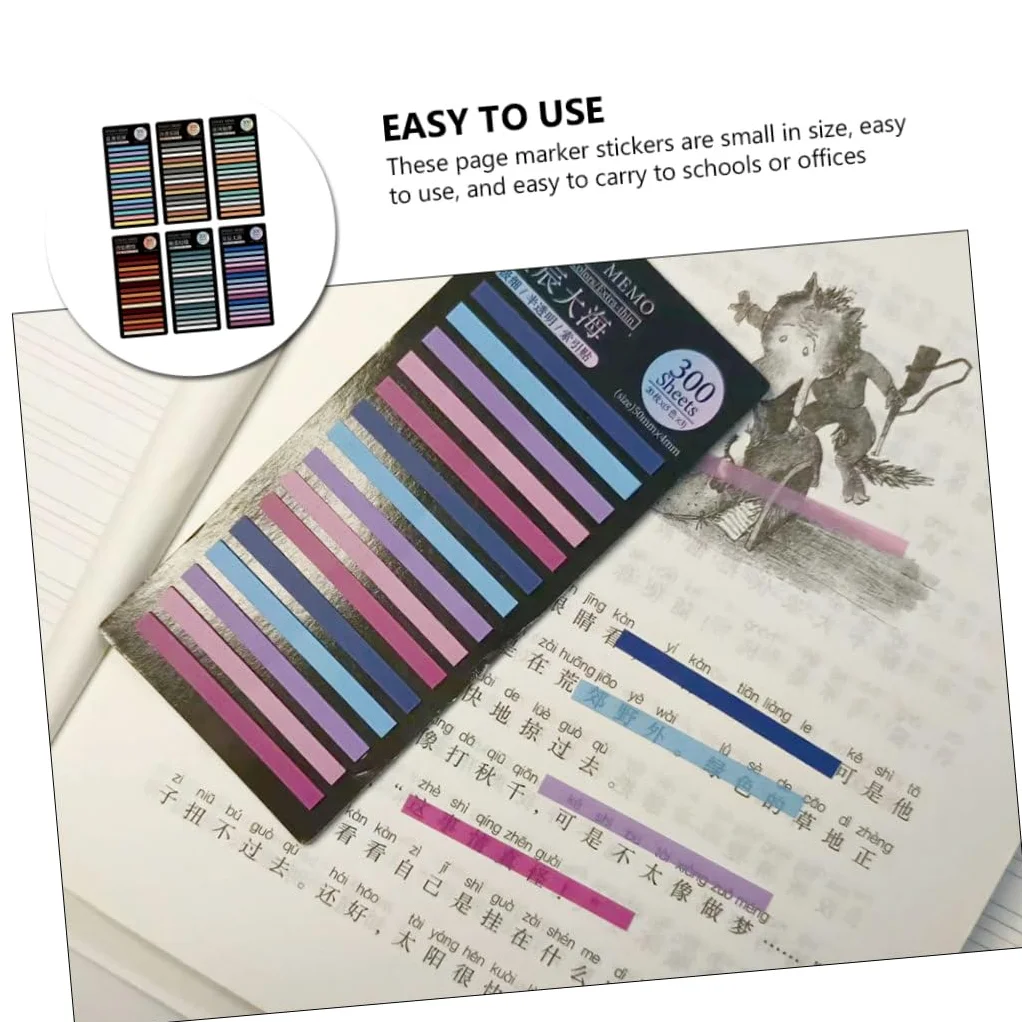 ARTIBETTER 30 Set Segnapagina Autoadesivi Colorati Indicatori Pagina Carta Adesivi Pratici per Studio e Ufficio Casual e Facili Rimuovere e Riutilizzare