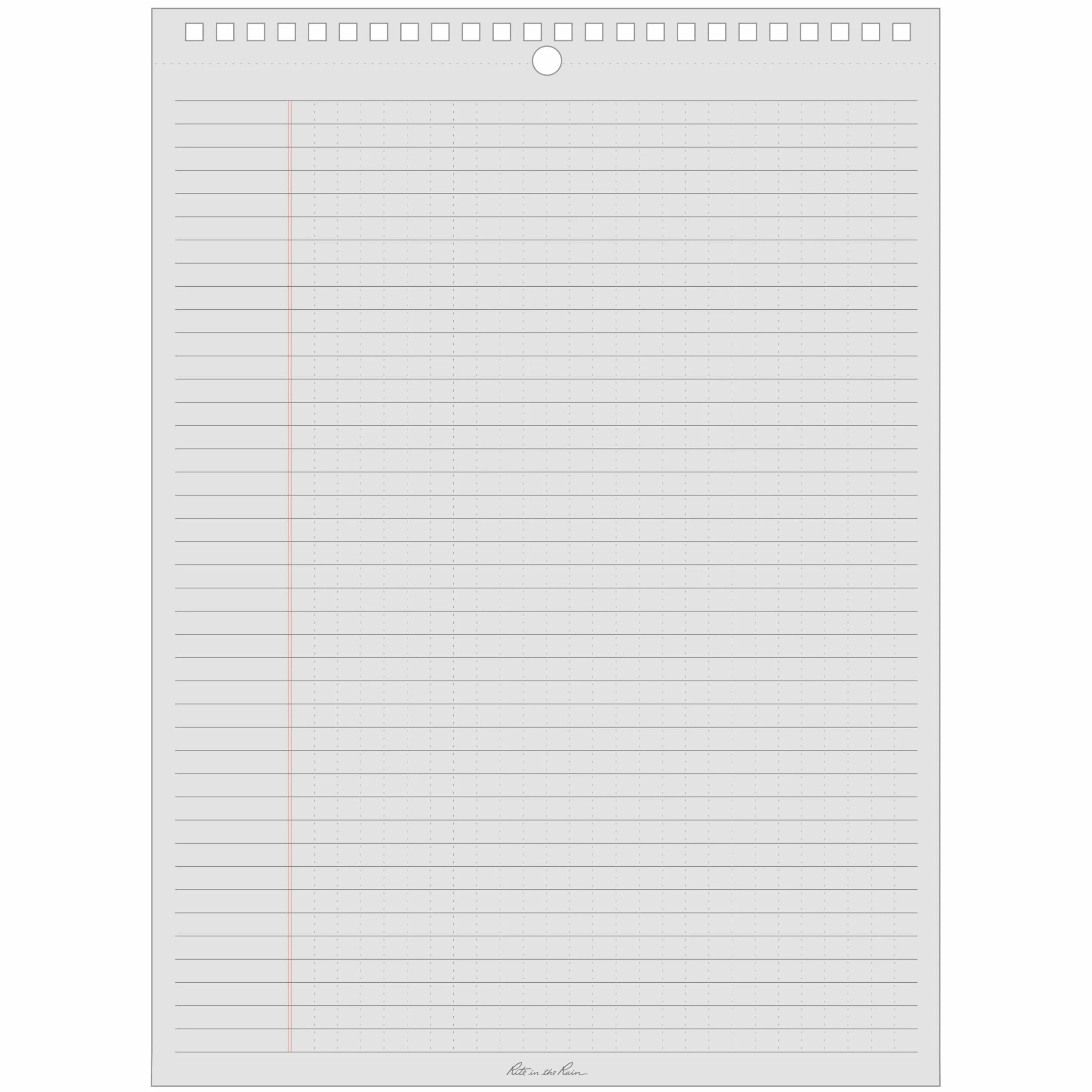 Rite in the Rain Legal Pad 21,6 x 27,9 cm Copertina Grigia Modello Legale LP785