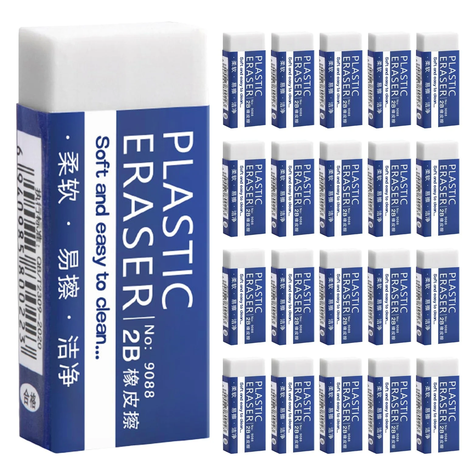 Gadpiparty 90 Gomme per Matita Bianche - Articoli per Il Disegno Scolastico, Gomme Morbide per Studenti, Schizzi, Disegno, Studio D'arte, Aula, Articoli Essenziali per L'ufficio