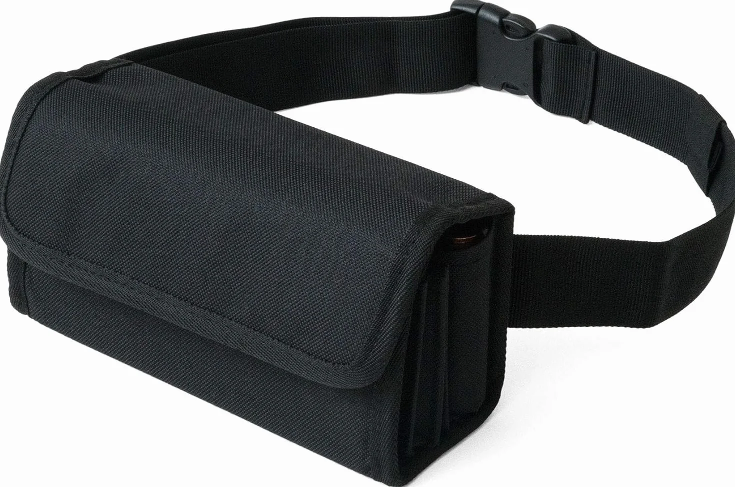 Borsa da Cameriere - Portafoglio di cameriere incl. 8 scomparti cambiamonete euro con laccio – misure della borsa 20,5 x 6,5 cm x 10,0 cm - Securina24® (black)