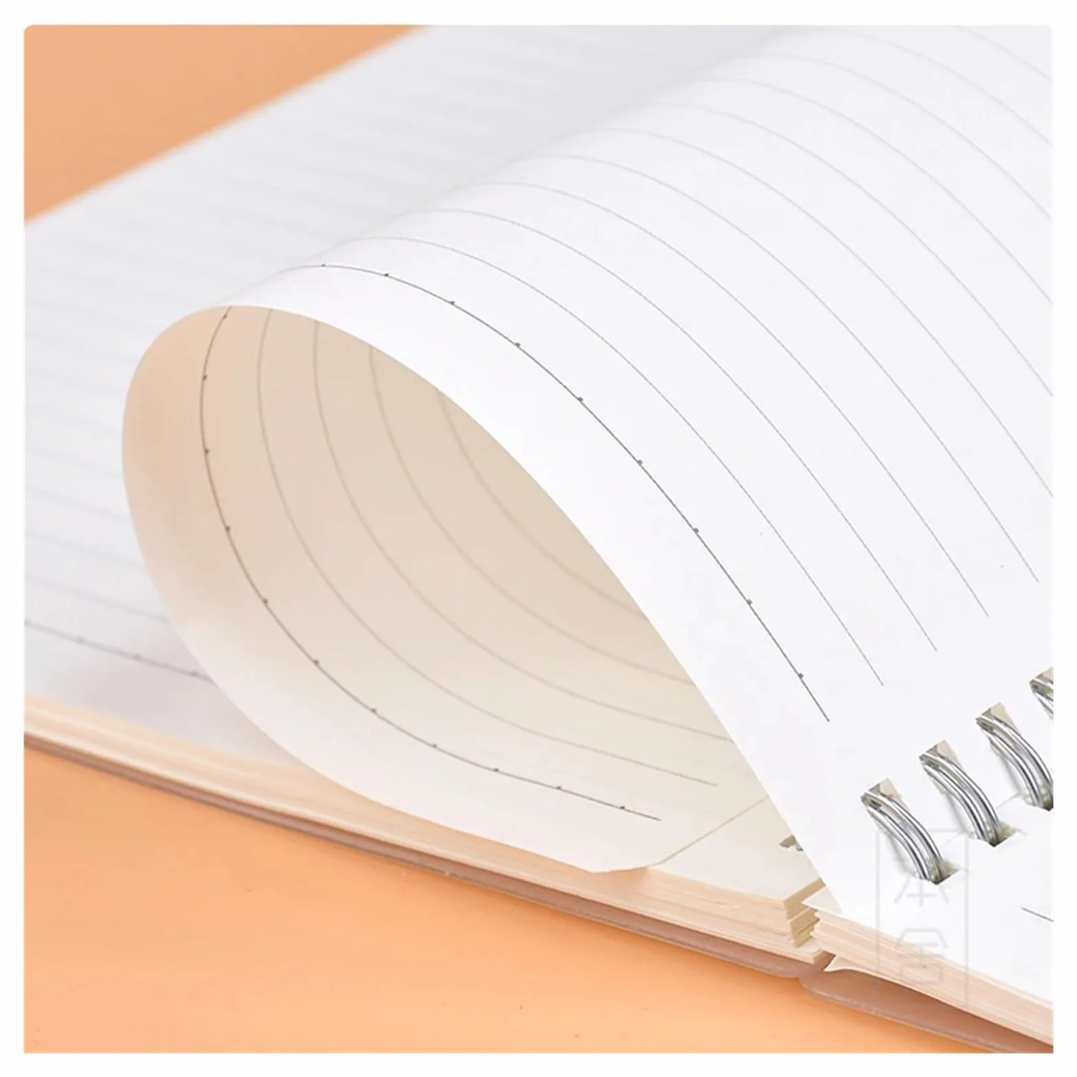 Quaderno A Spirale A4/B5/A5/A6/ Carta bianca trasparente con righe orizzontali, quaderno e punti, blocco note cinturino(Blank,B5-18x26cm)