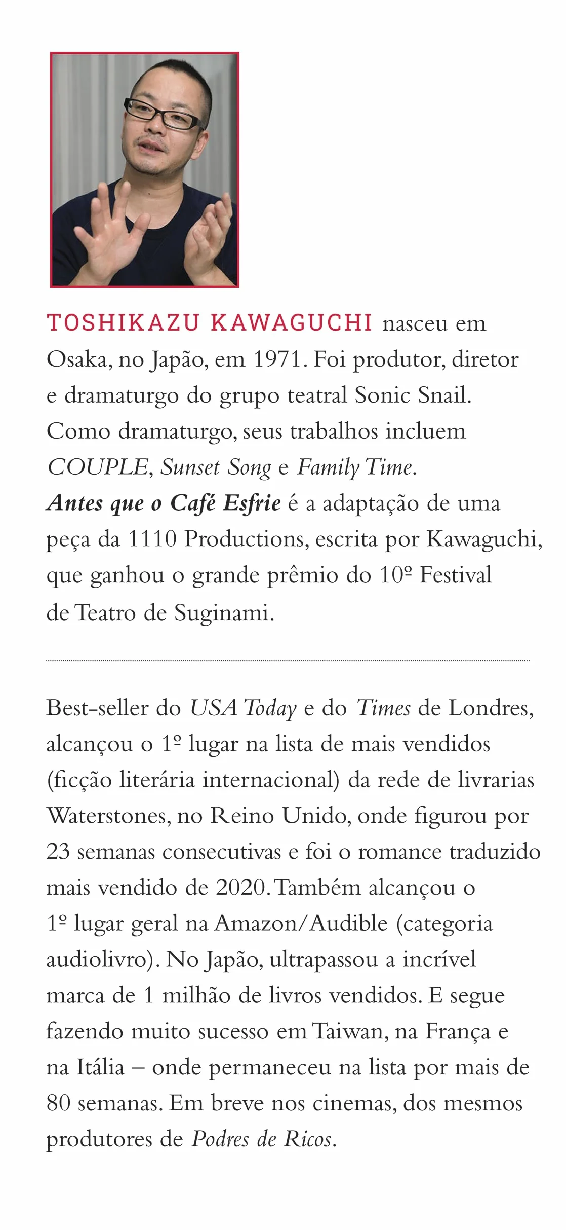 Antes que o cafe esfrie (Em Portugues do Brasil)