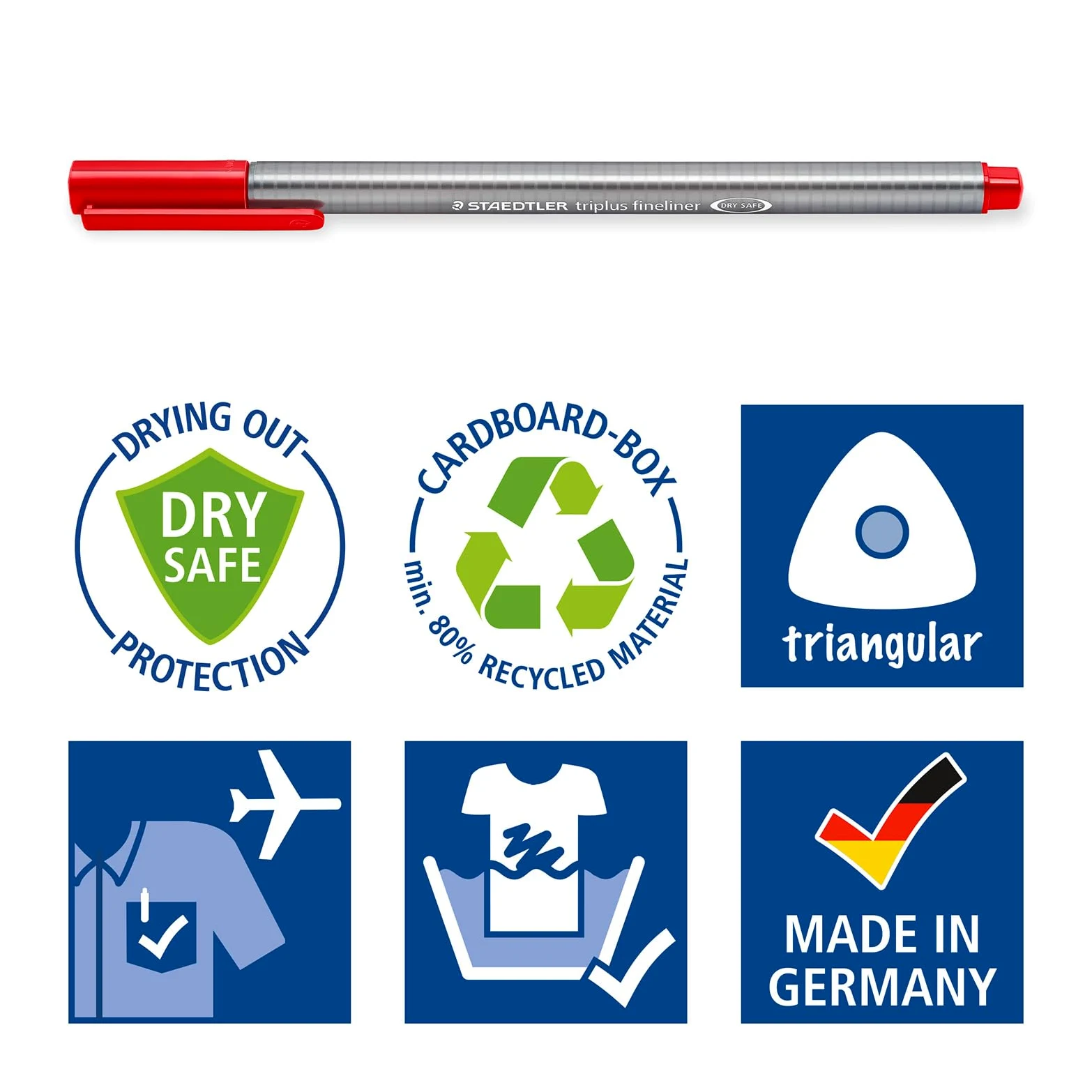 Staedtler Triplus Fineliner - Penne Gel con Inchiostro ad Asciugatura Rapida, Pennarelli Punta Fine Lavabili con Fusto Ergonomico, Set Cancelleria Scuola Università e Ufficio, Colori Assortiti, 36 Pz