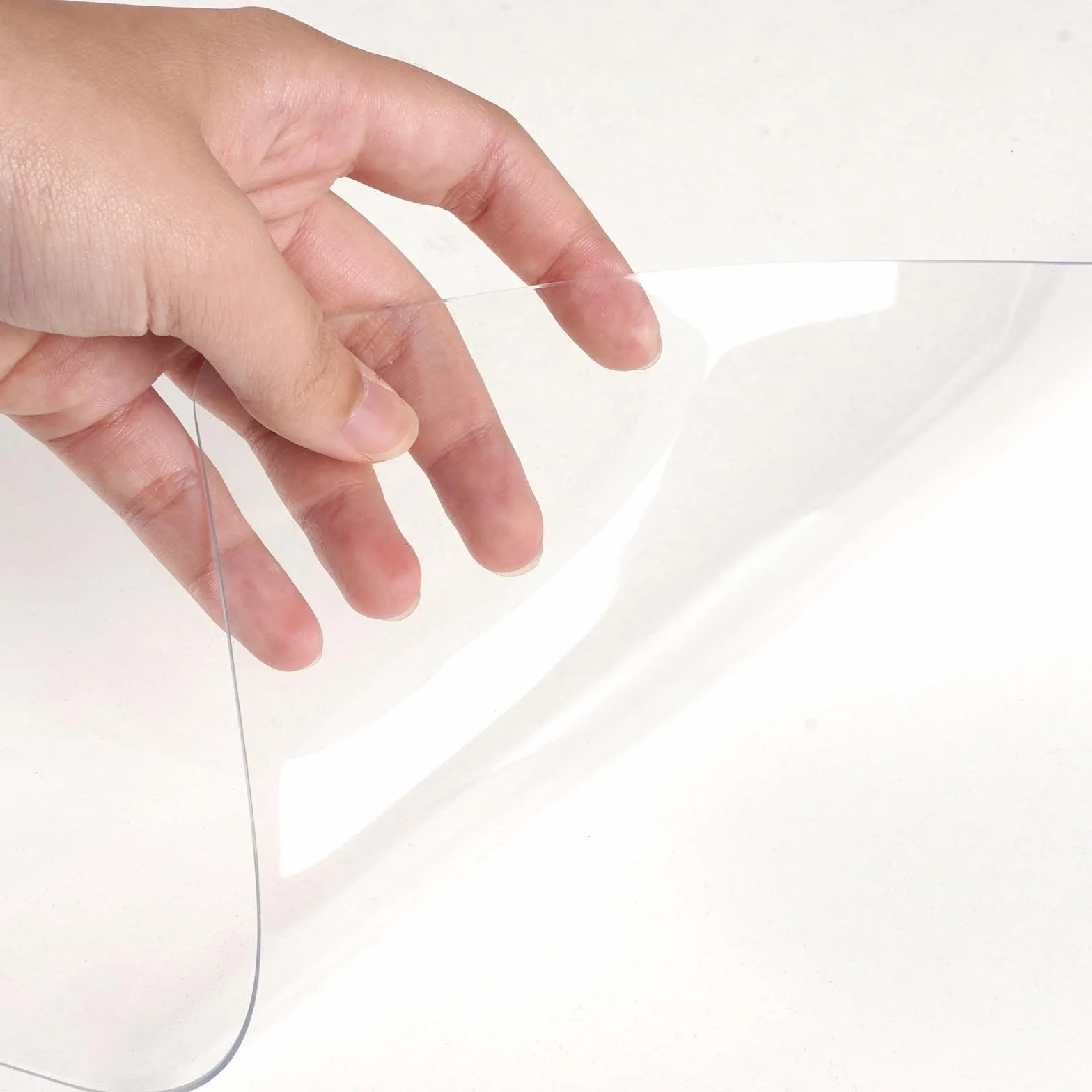 Dreamil Sottomano da scrivania trasparente in PVC 100 x 50 cm impermeabile con angoli arrotondati