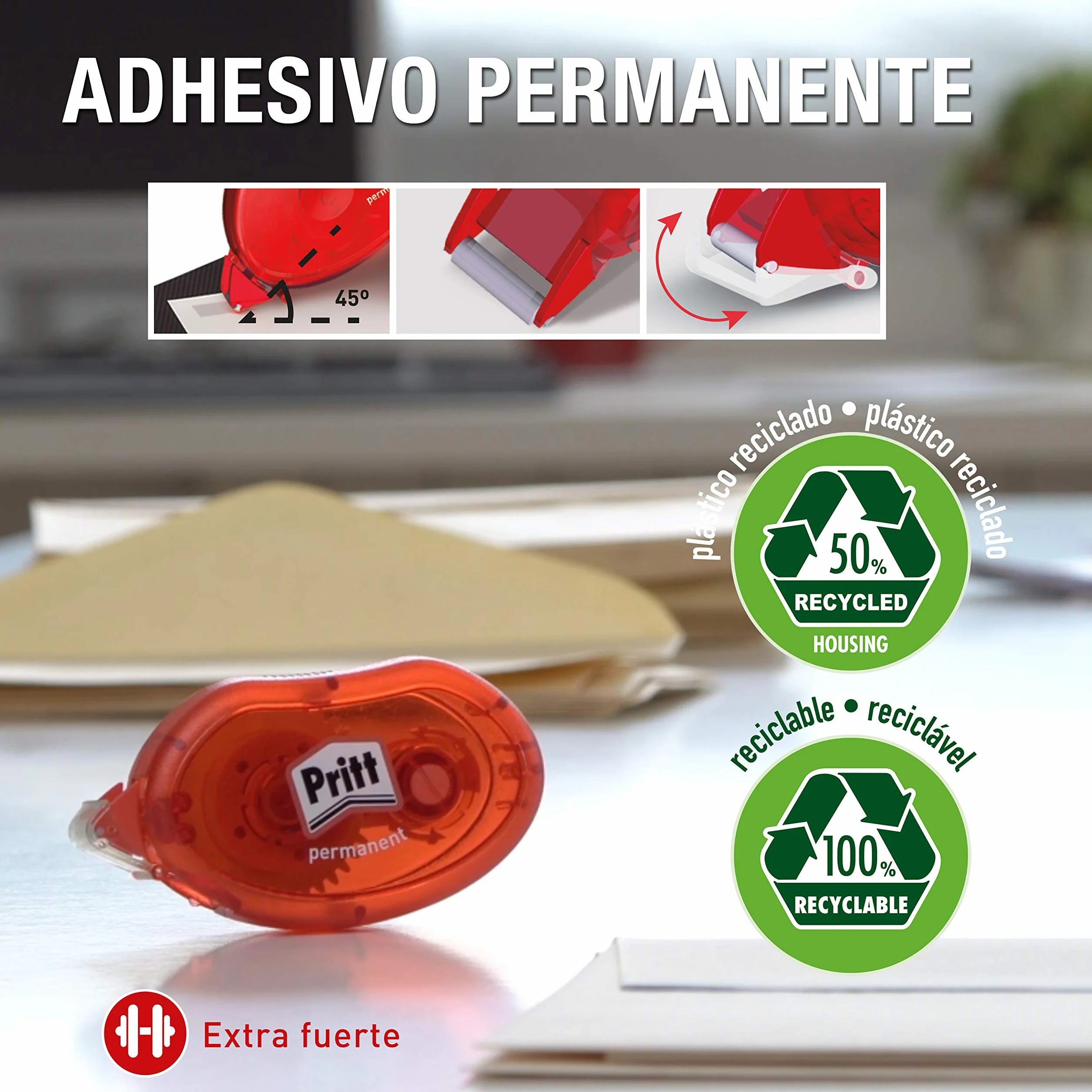 Pritt 2151243 – Roller Adesivo Permanente, 10 m