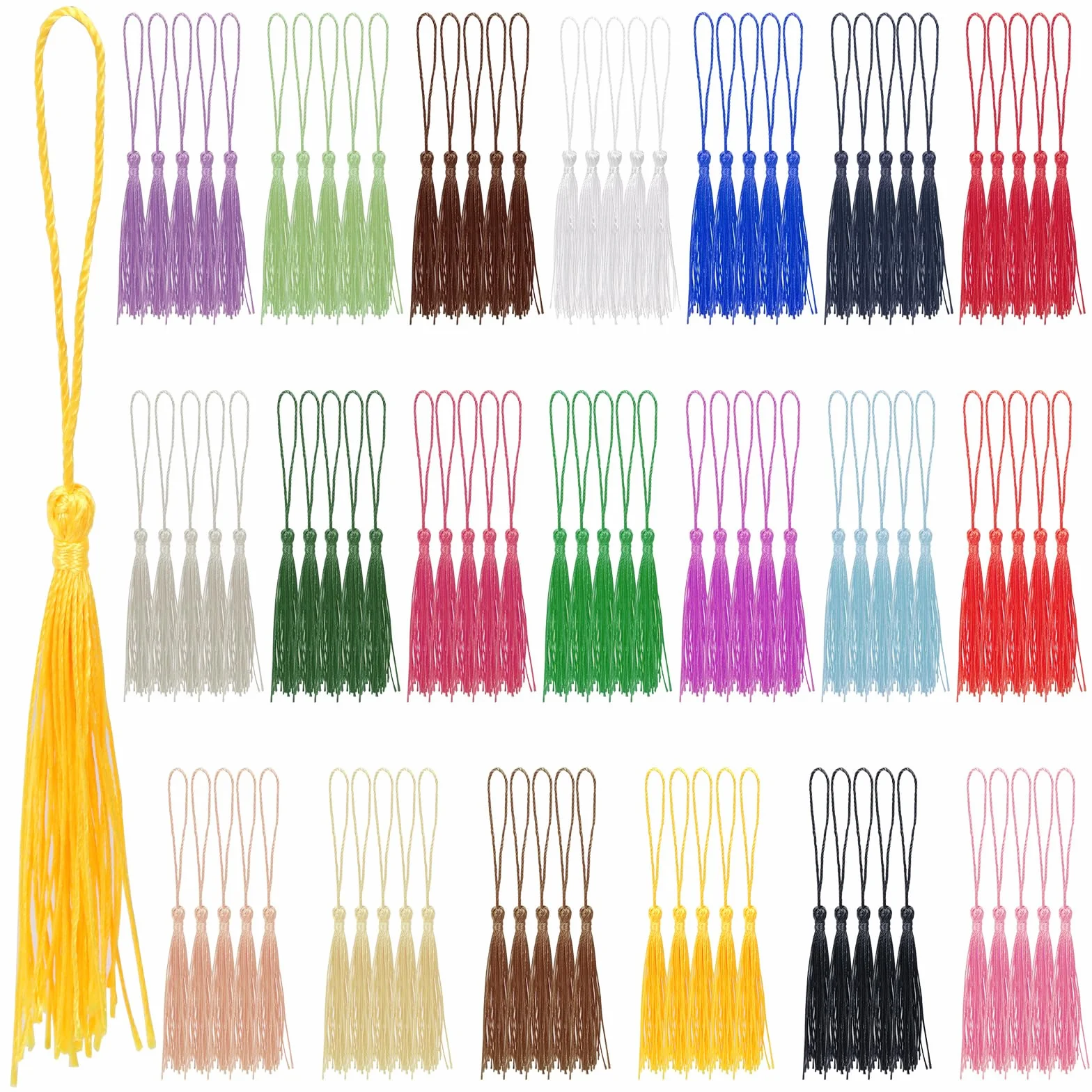 Mini Nappine Multicolore Morbide 13 cm per Creazione Gioielli Fai da Te - 100 Pezzi