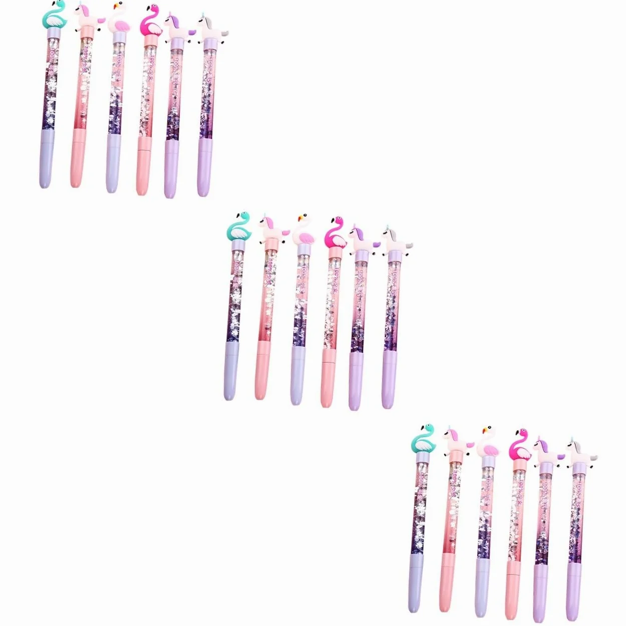 STOBOK 3 Set 0 05 Mm Punta Fine Penna Gel Creativa Cigno per Studenti Scrittura Impugnatura Comoda E Robusta Inchiostro Nero Cancelleria per Studenti 6 Pezzi * 3