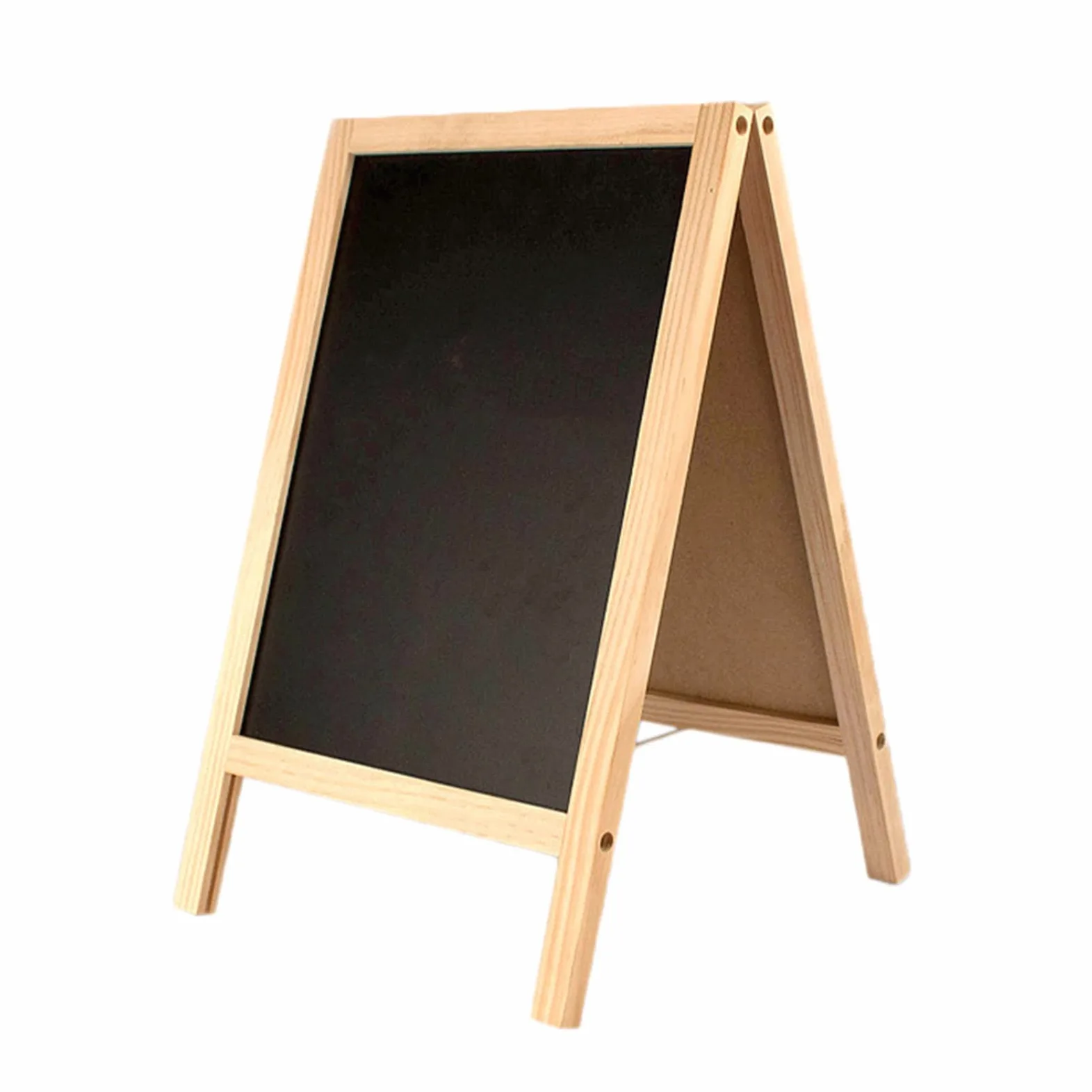 Lavagna Piccola da Tavolo Insegna A Doppia Faccia in Legno A-Frame Lavagna Lavagna Decorativa Lavagna per Menu per Matrimoni, Bar, Affari (Size : 25x40cm)