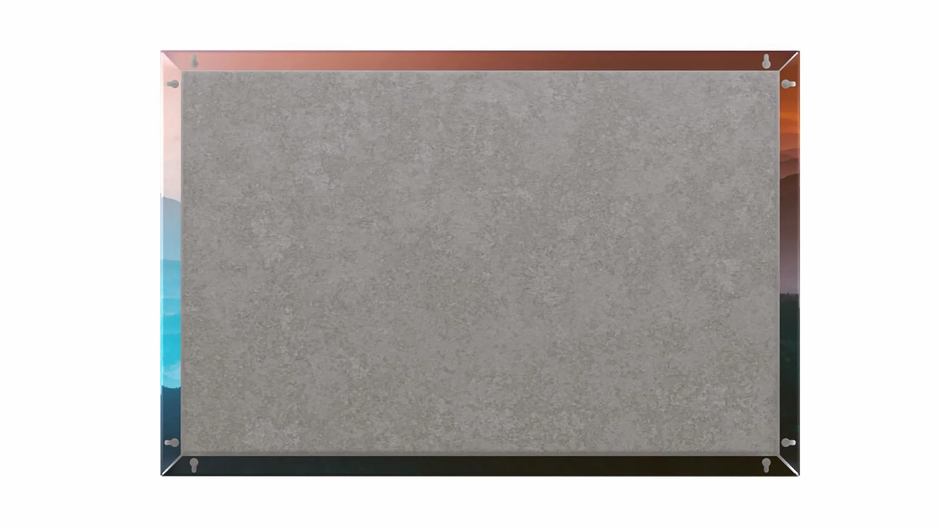 ALLboards Lavagna magnetica CANVASboards 90x60cm – Colline Nebbiose all’Alba, lastra adatta per tutti i tipi di calamite