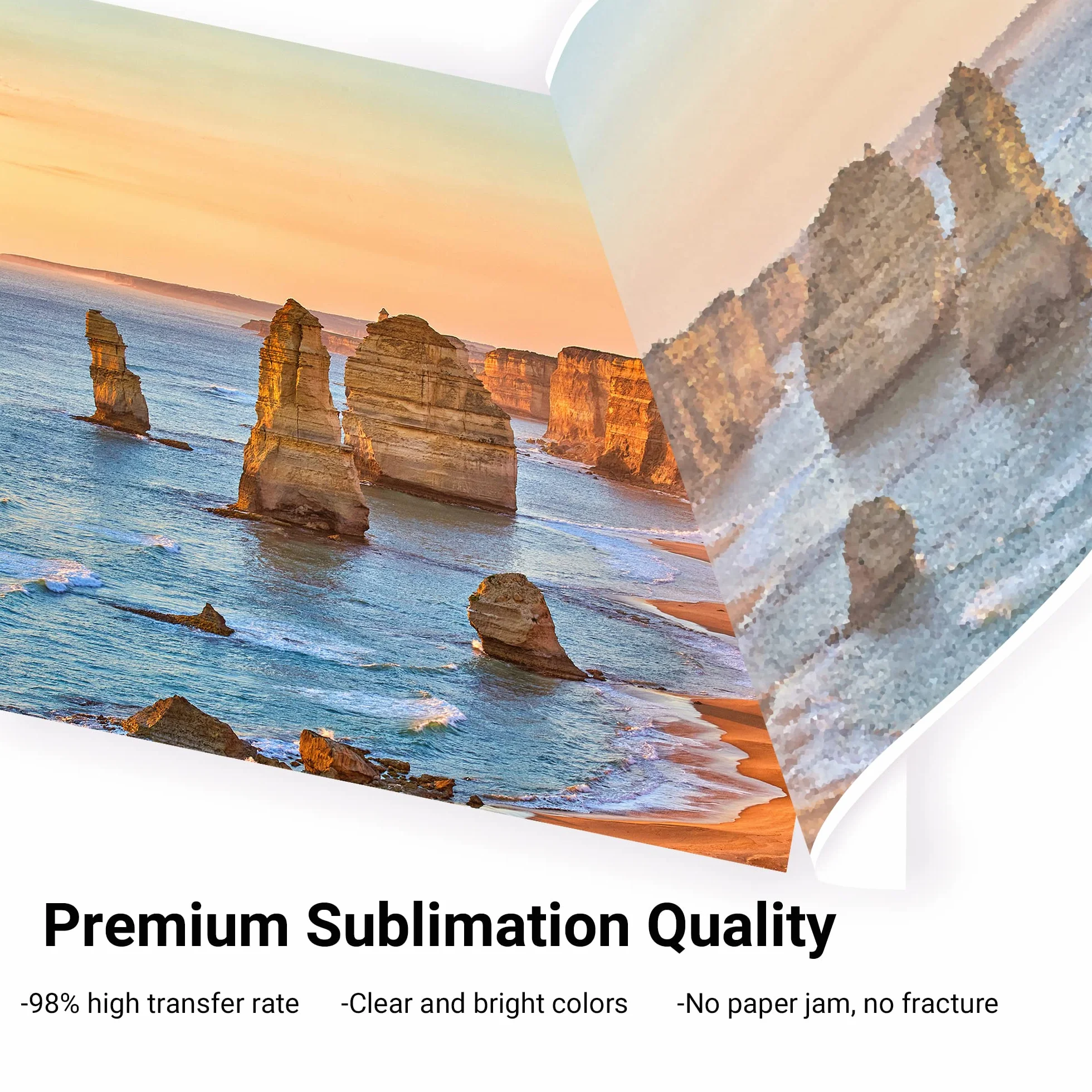 akaca Carta per sublimazione A4, 210 x 297 mm, 120 g/m², 100 fogli, per stampanti Epson Sawgrass Ricoh