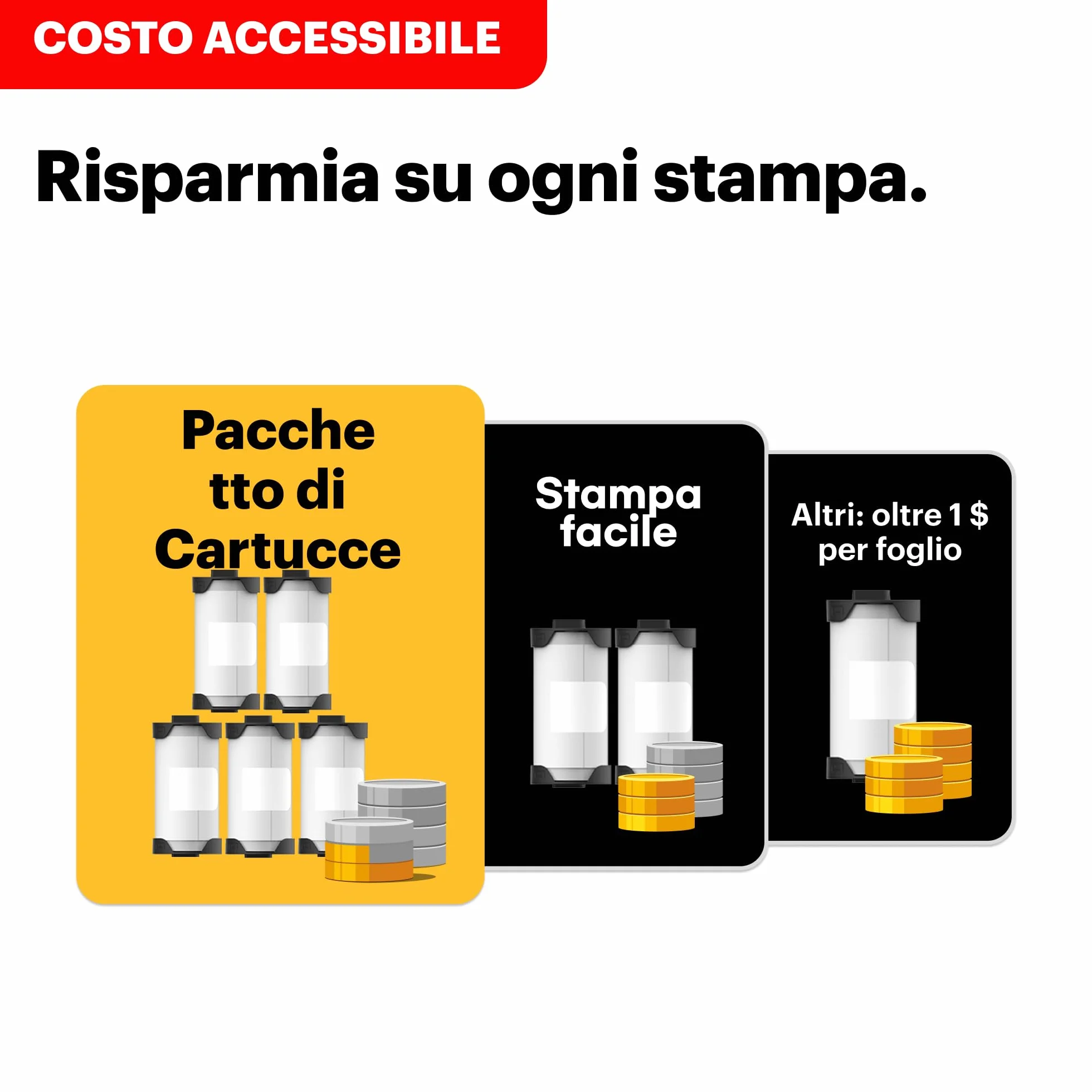 KODAK Memo Shot ERA Fotocamera Digitale Istantanea e Stampante per Etichette, Bianca