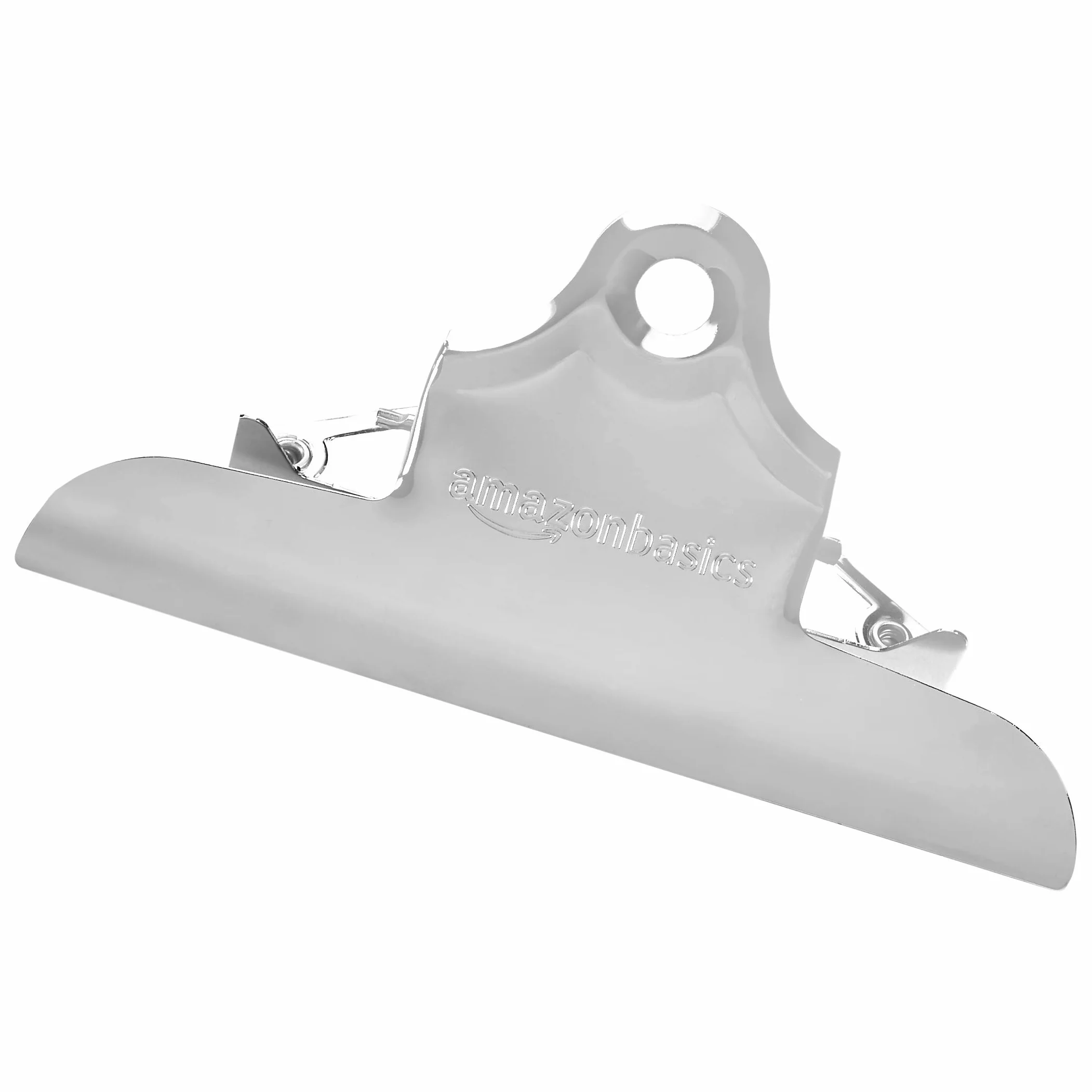 Amazon Basics Tavoletta in alluminio - Formato A4, pinza standard, 1 unità, confezione da 6, Argento, 22,6 x 4,2 x 33 cm