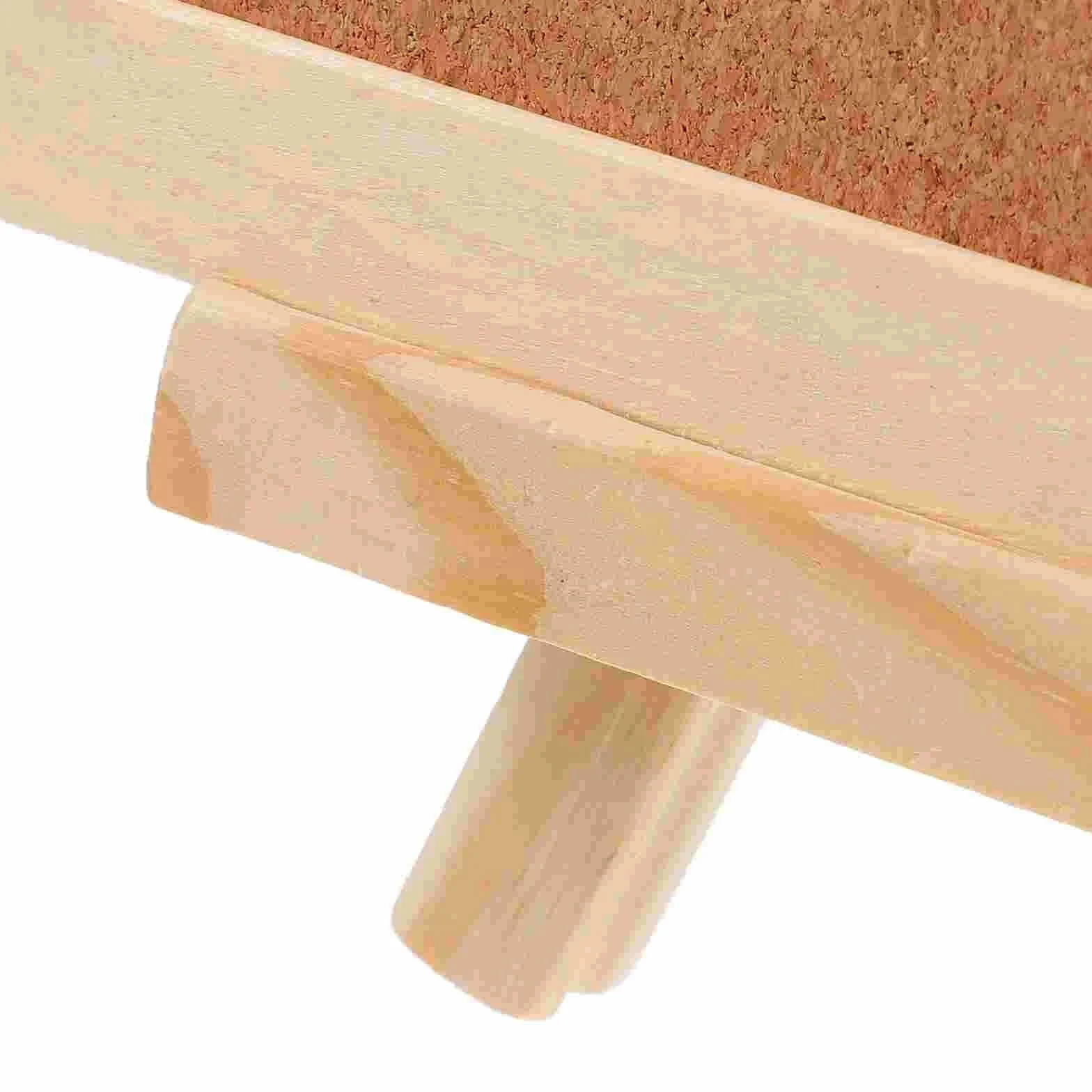 1 Tavola Con Cavalletto Per Ufficio | Espositore da cavalletto in legno Bacheca in sughero con cornice Treppiede in legno Bacheca in sughero Bacheca piccola
