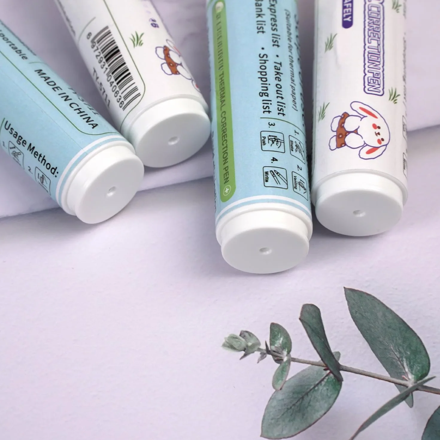 White Out Pen Correzione della carta Label Shopping Bill Data Eraser Protezione della privacy Strumento rapido