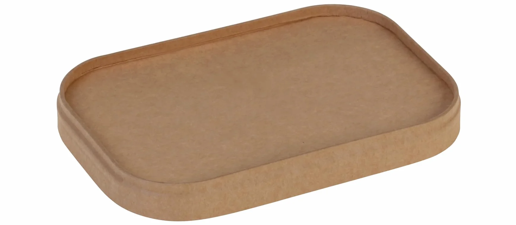 Ciotole per insalata to go rettangolari 750 ml 17,3 x 12 x 5,7 cm con coperchio carta kraft marrone