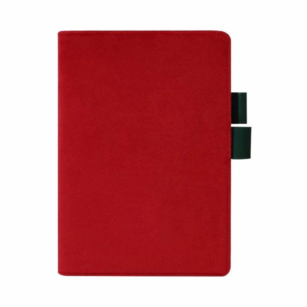 taccuino da viaggio, Copertina for agenda A5 A6 in tessuto, diario for studenti, cancelleria scolastica, rosso, A6