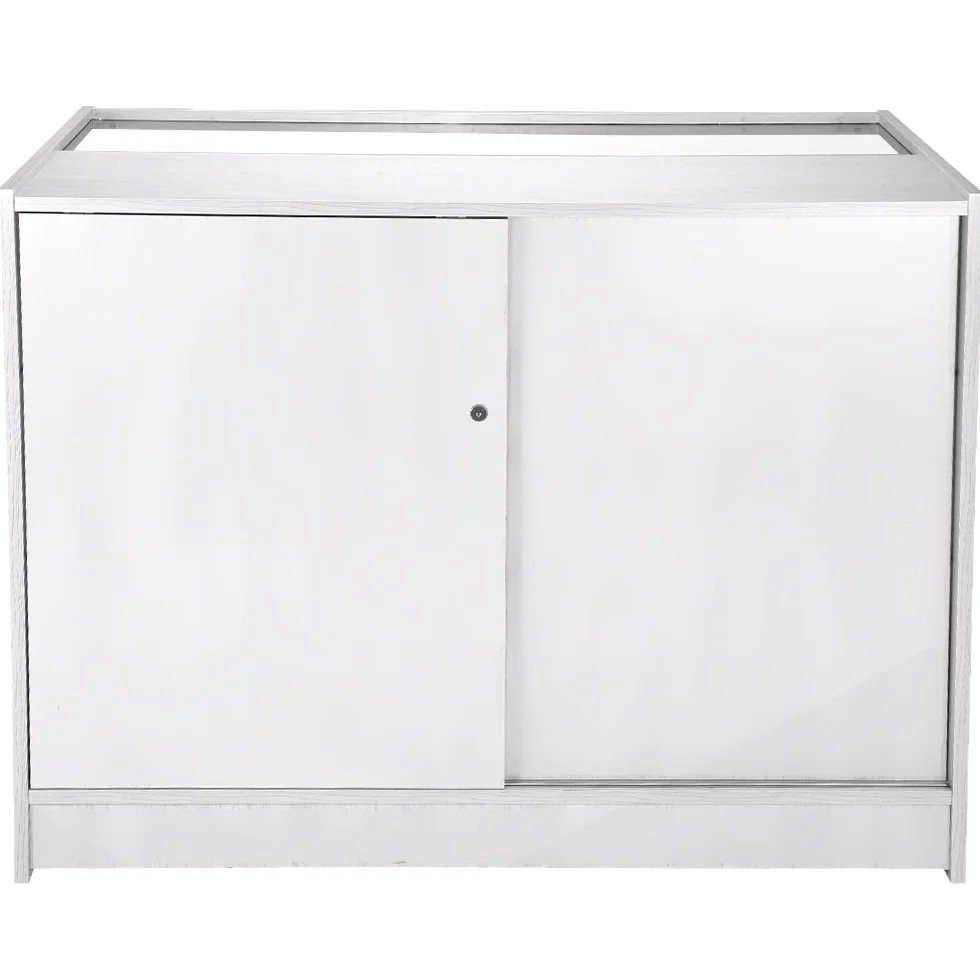 MonsterShop - Set Pegasus con 3 Banconi da Negozio e Reception Bianco Brillante Elegante