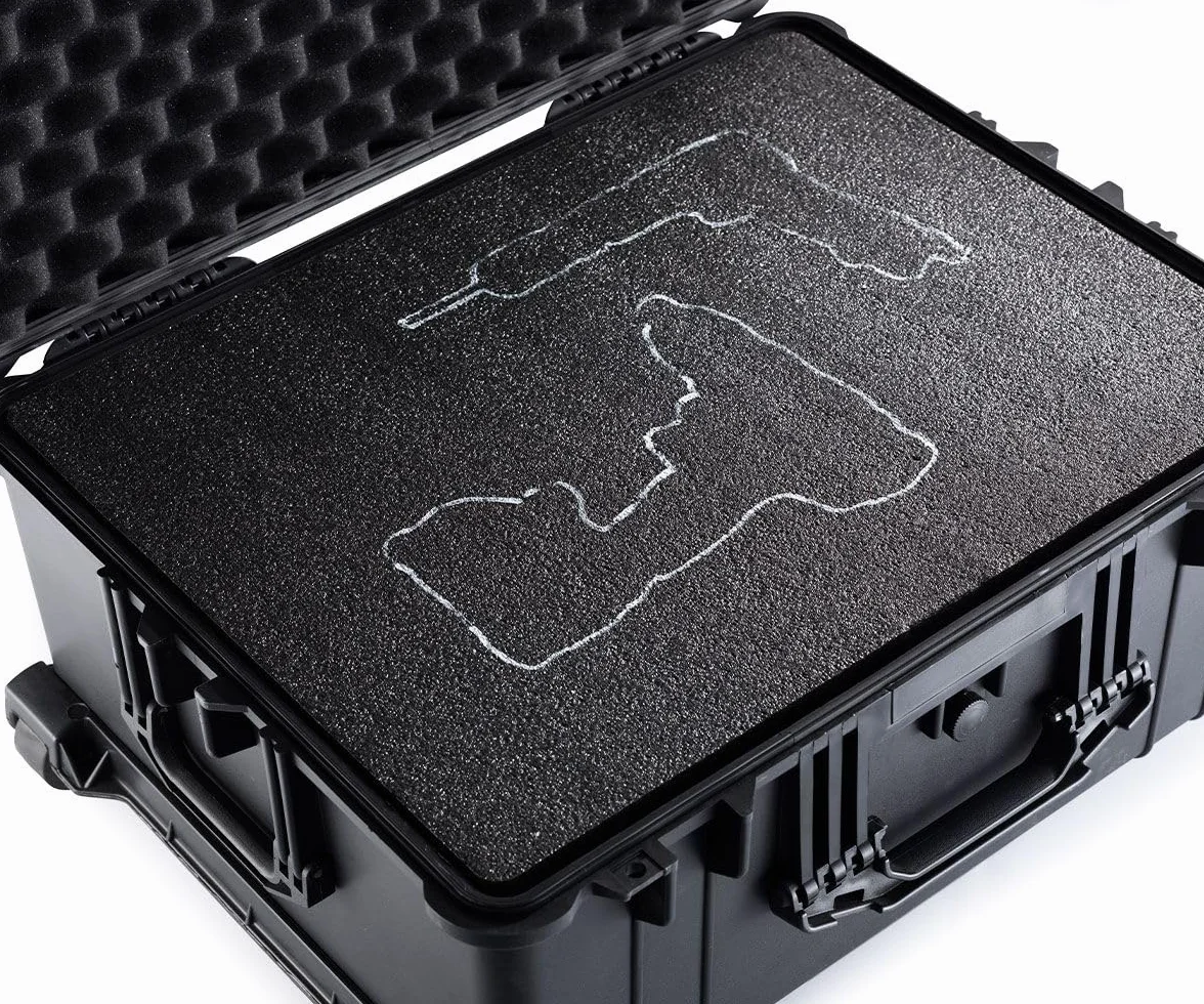 Schiuma multistrato 1200 x 800 mm, fogli di schiuma ad alta densità personalizzabili per imballaggio, protezione e organizzazione sicuri, ideale per cassette degli attrezzi e attrezzature sensibili