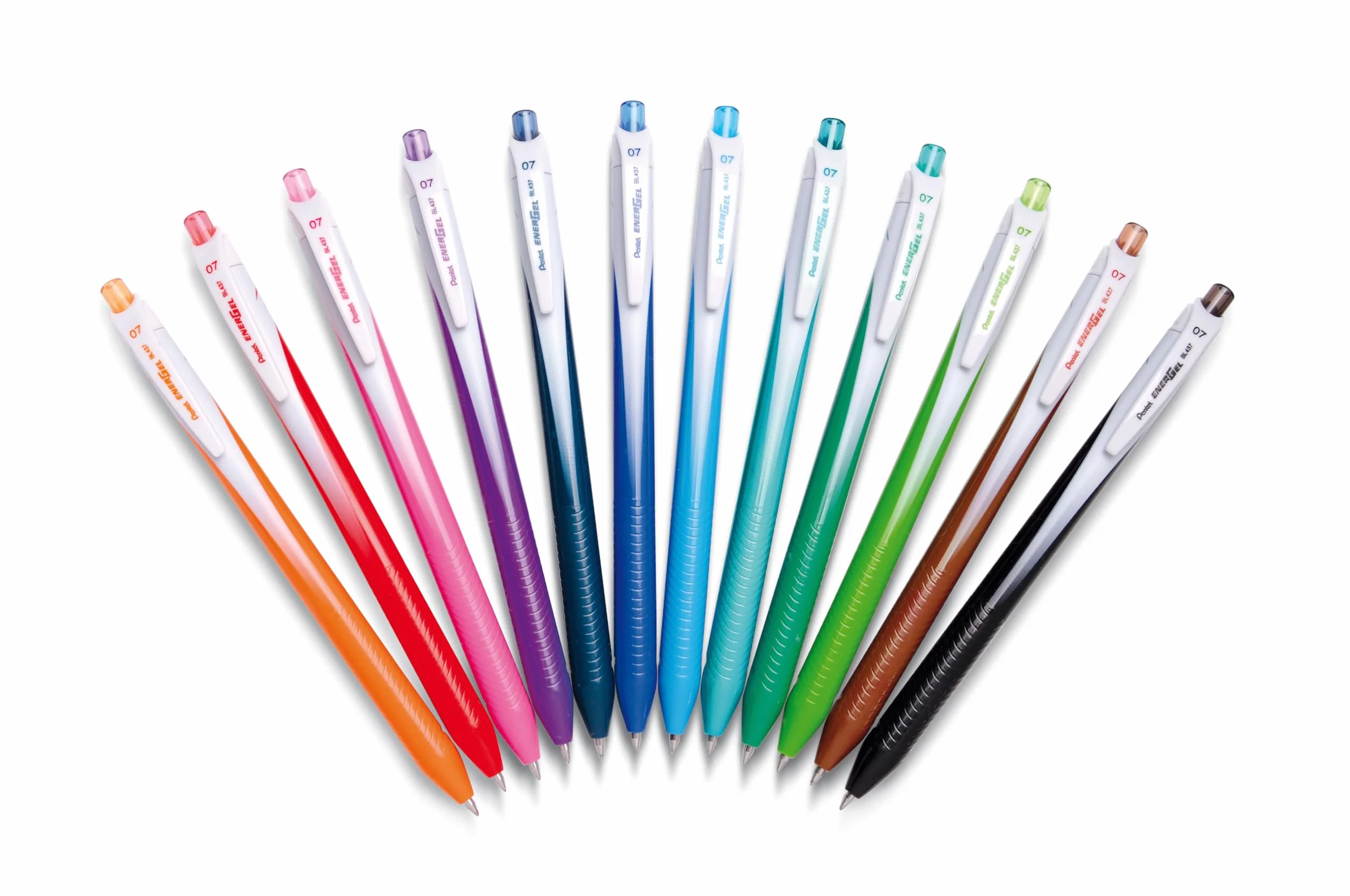 Pentel BL437 Energel Slim roller gel 0,7 mm nero 6 pezzi