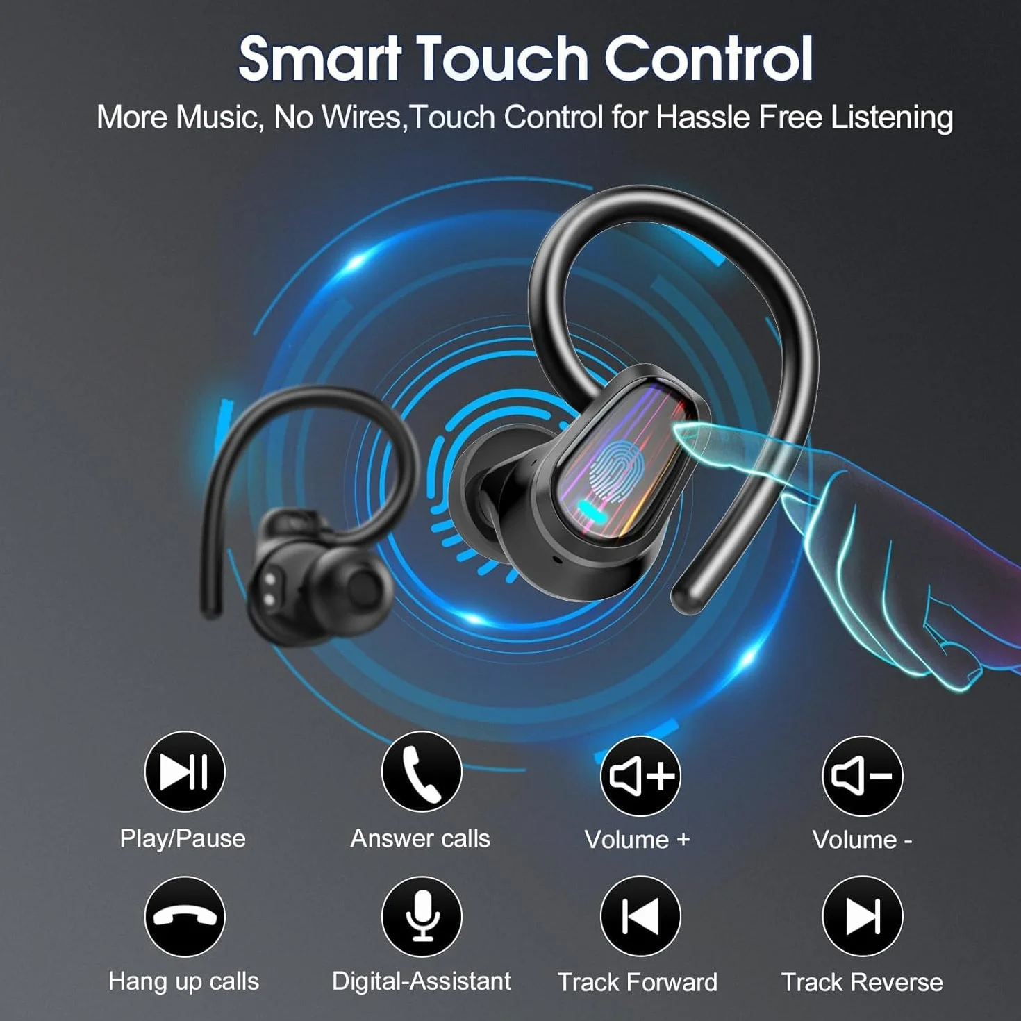 OYIB AI Cuffie Traduzione, Bluetooth 5.4 Auricolari con 164 Lingue/6 Modalità di Traduzione Nero Chiaro