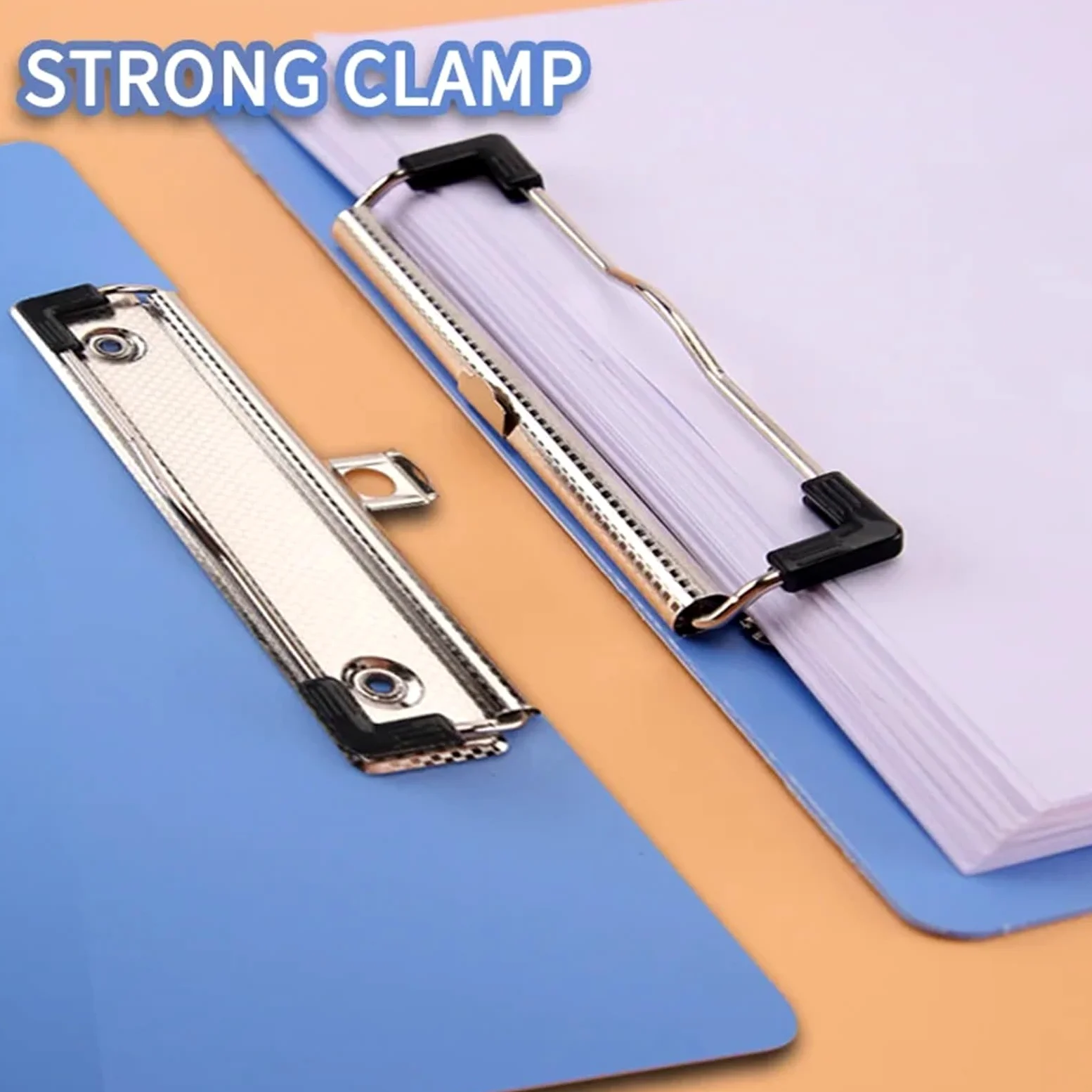 Cartella Portadocumenti Portablocco A4 da 4 pezzi con clip, lavagnetta spessa in PP, cartella progetti resistente alle cadute for ufficio, scuola, infermiere, uso domestico