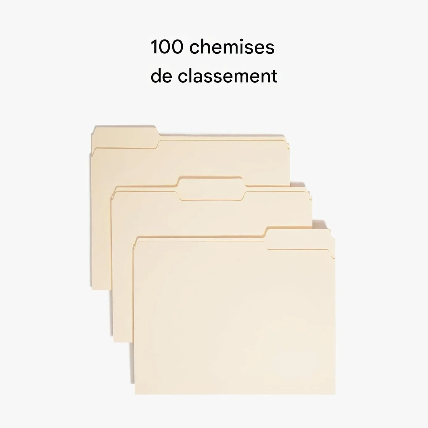 Cartelle di archiviazione 100 Pezzi Organizer per Documenti | Cartelle schedario etichettabili Casa Scuola Ufficio Archiviazione Contratti