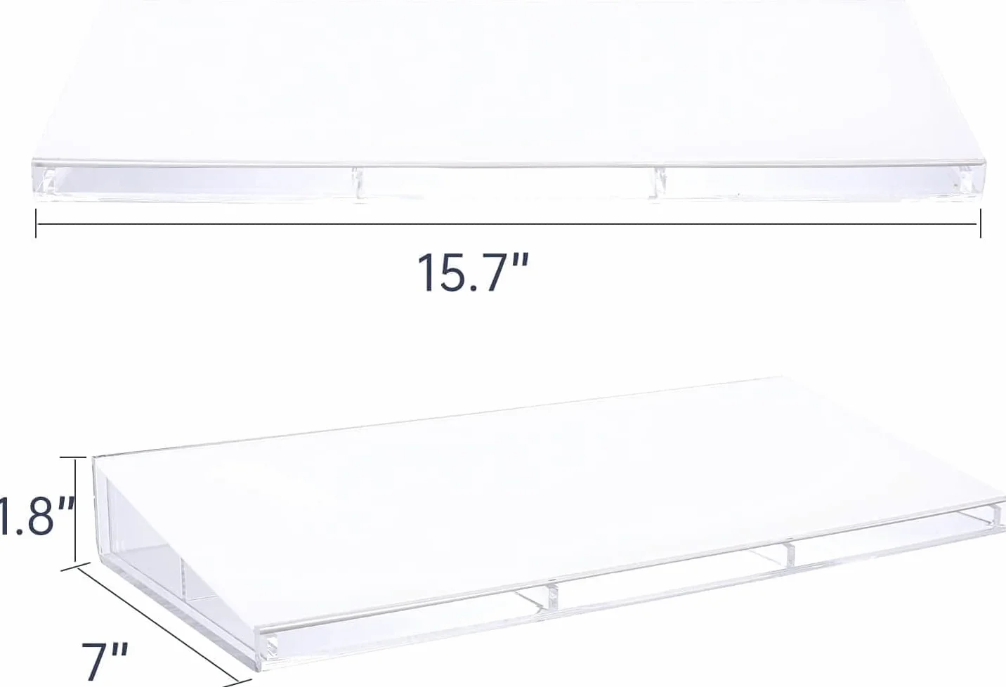 Lavagna Bianca Vetro, DIGIELE Cancellabile a Secco Lavagna in Vetro, Supporto per Tastiera + Organizer da Scrivania in Acrilico + 4pcs Pennarelli e 1pc Gomma per Ufficio, Casa e Scuola (Transpante)