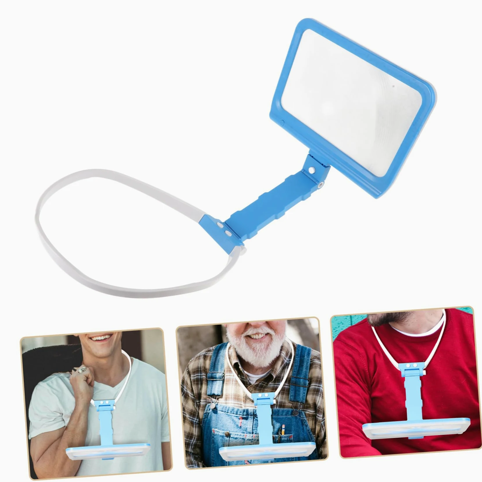 Lente d Ingrandimento Led Con Ingrandimento Luci Led Regolabili Portatile Per Lettura Lavori Manuali Cucire Giornali Piccole Stampe