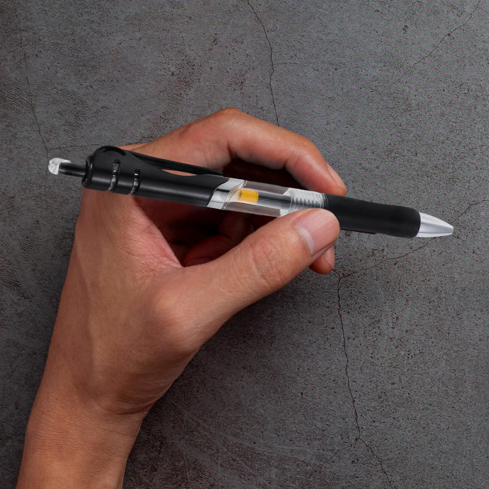 50 Pezzi Penne Nere Punta Fine Inchiostro Rapido Asciugatura Penna Gel Ergonomica per Scuola Ufficio Firma Documenti Scrittura Liscia
