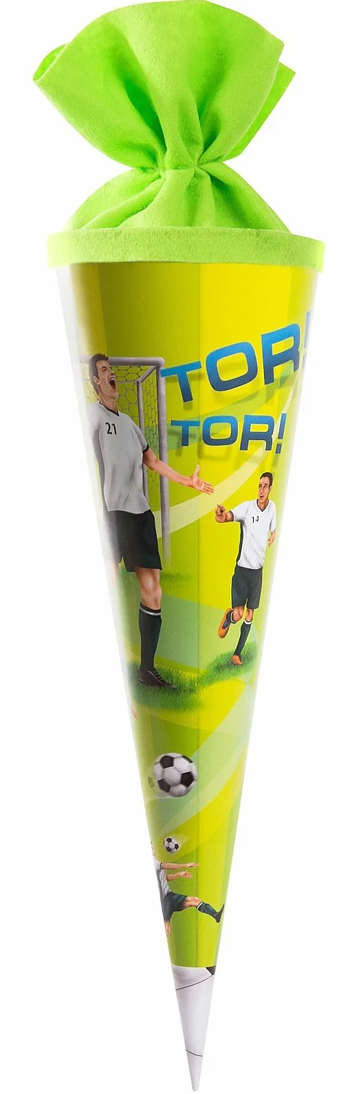 Goldbuch Sacchetto per Fratelli Motivo Calcio Scatola Laccata Confezione Regalo Feltro Verde Lunghezza 35 cm