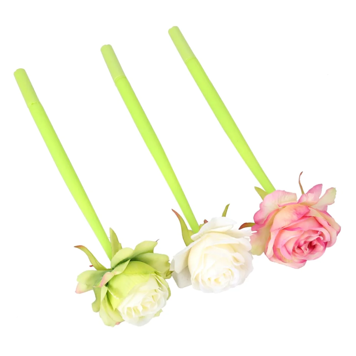 Lurrose 9 Pz penna a inchiostro gel penne gel nere penne a sfera penna leggera bomboniere per bambini per scrivere fiore per studente